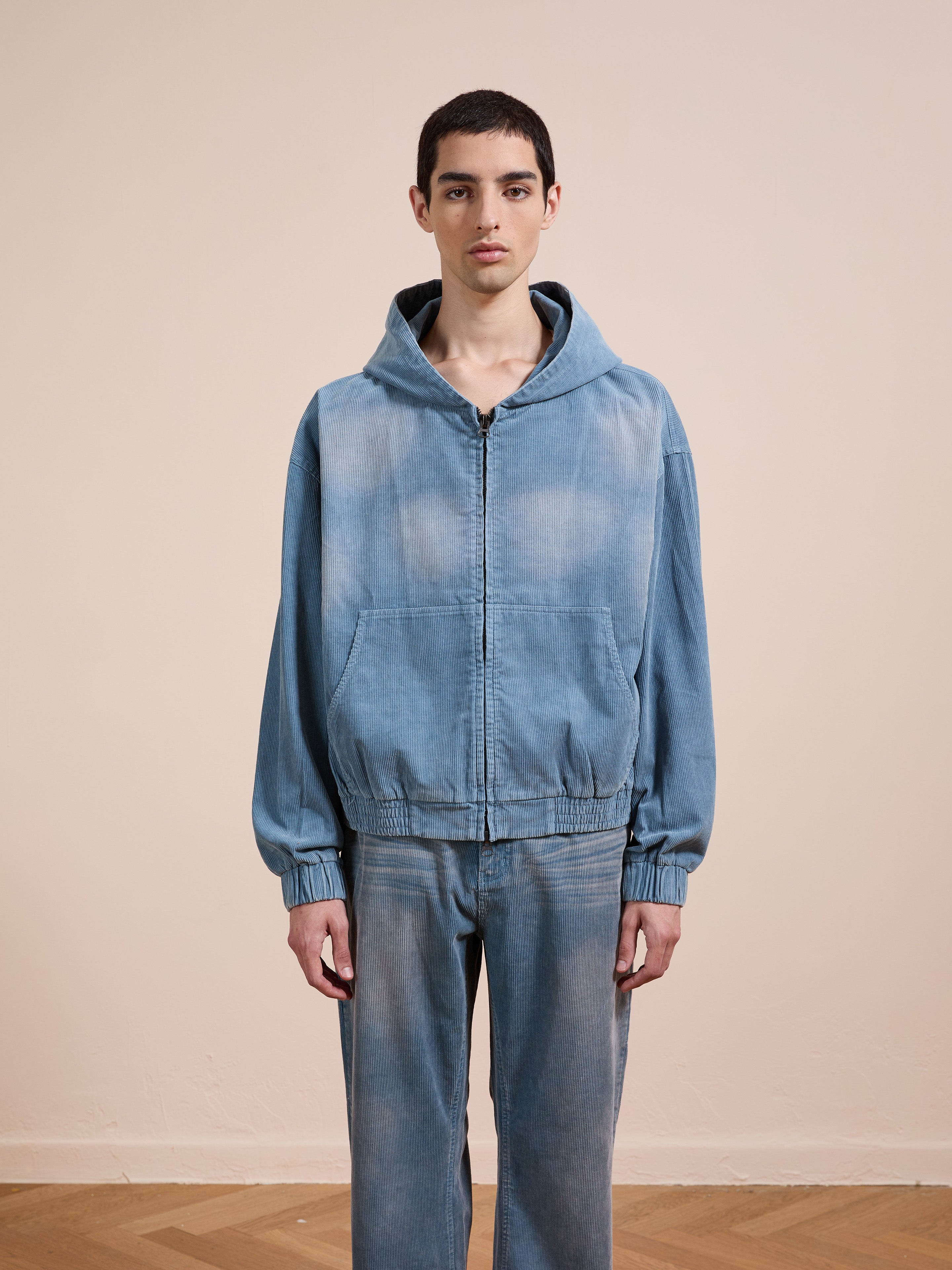 Corduroy Zip Up Hoodie | Modern Menswear by yycbvcnbmmnbm