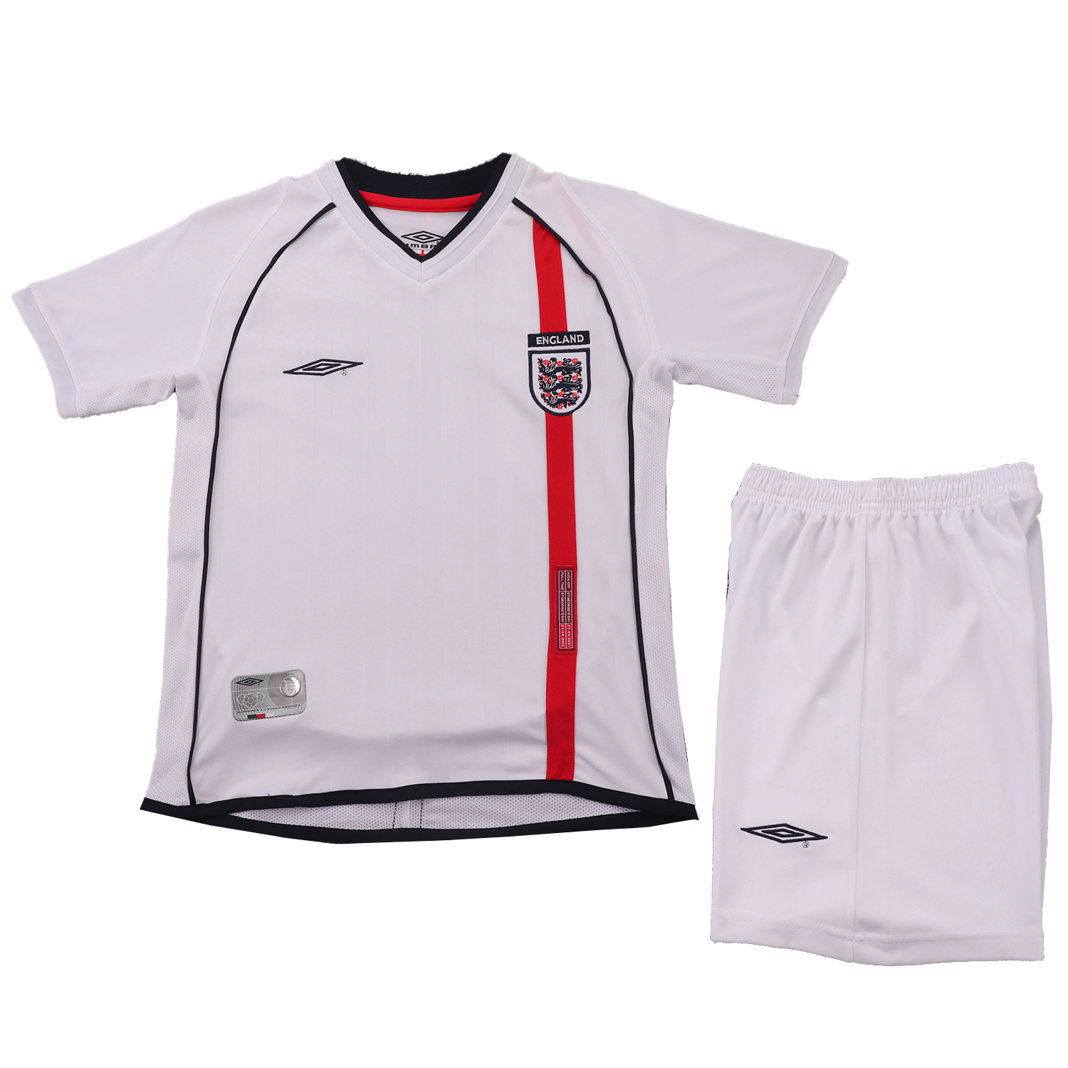 AlphaJersey-Retro England 2002 Home Kids Kit