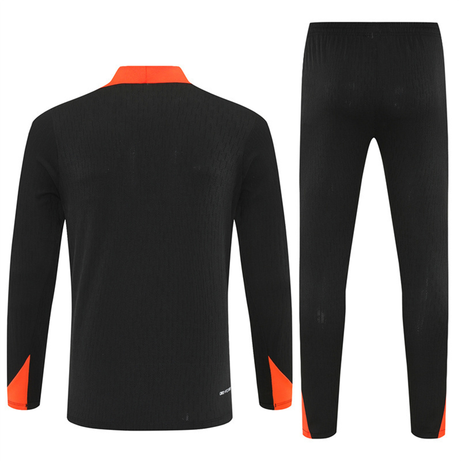 AlphaJersey-Brazil 25-26 Kids Long Sleeve Training Set - Player Version - Black Top and Pants