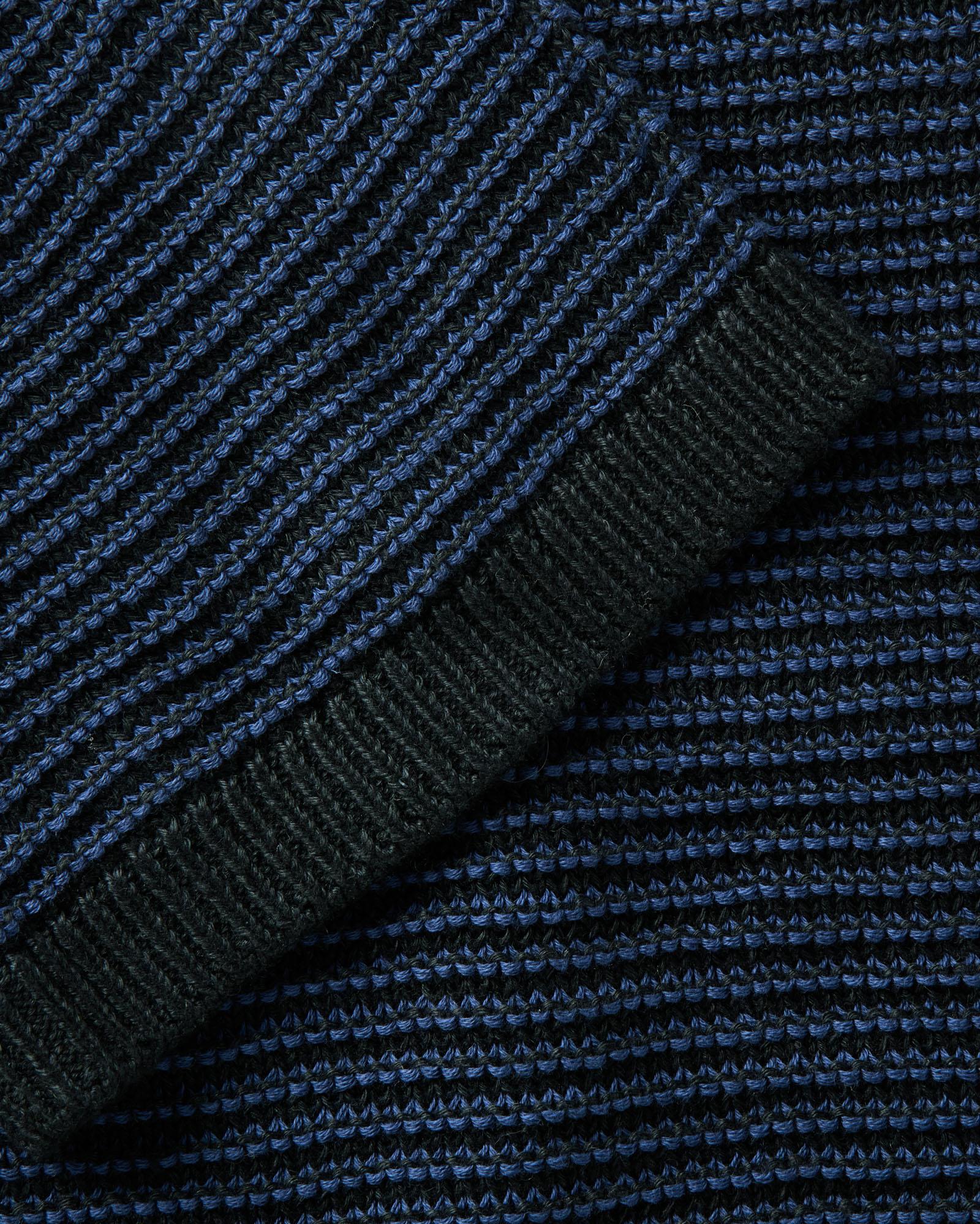 The Valencia Sweater Polo in Coal Stripe | Modern Menswear by yycbvcnbmmnbm