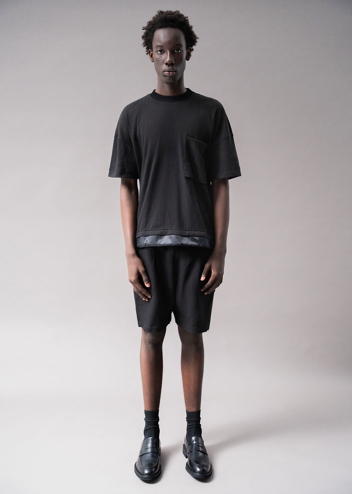 Evo Hem Pull Black | Modern Menswear by yycbvcnbmmnbm