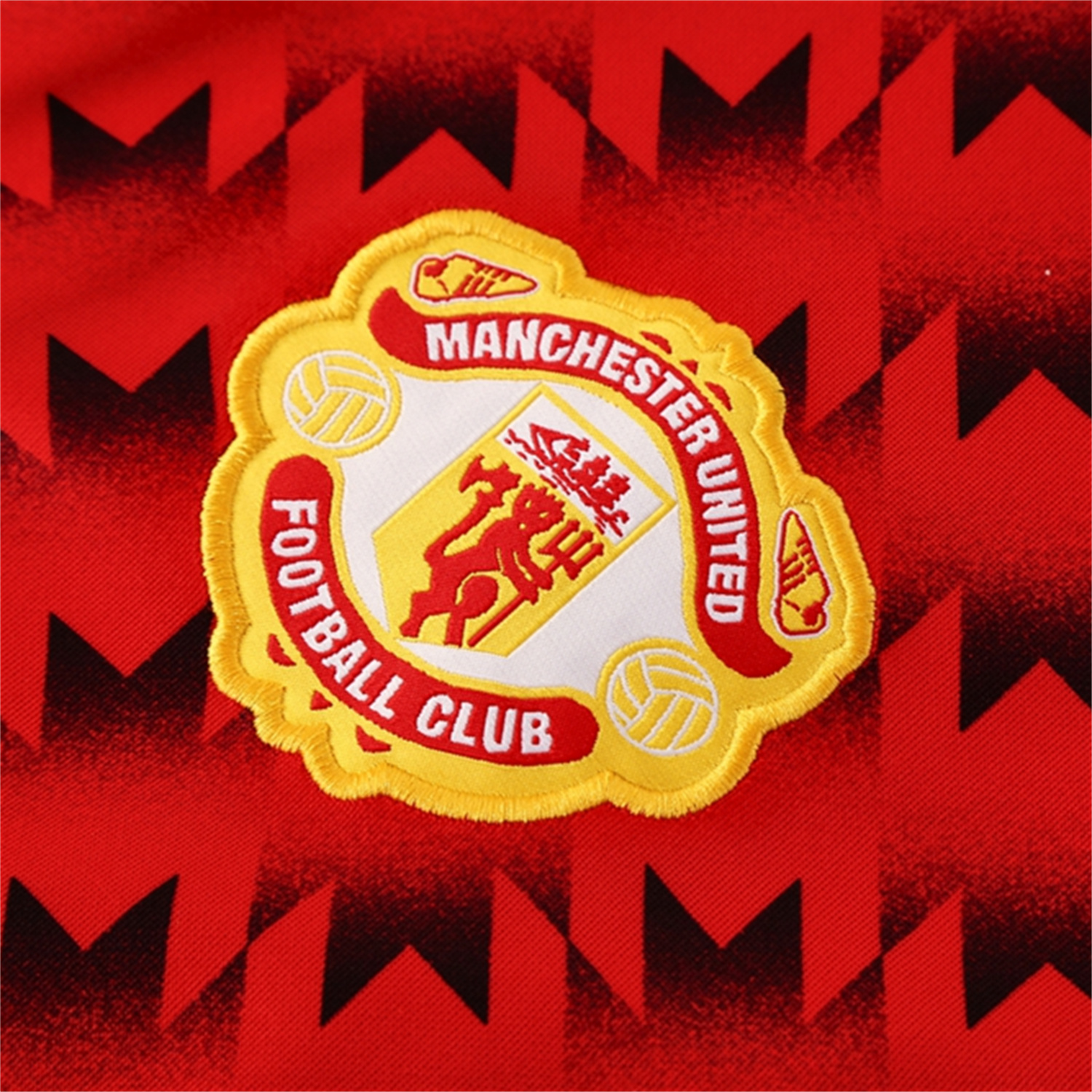 AlphaJersey-Manchester United 25-26 Bring Back 1991 Jacket Training Tracksuit - Black and Red