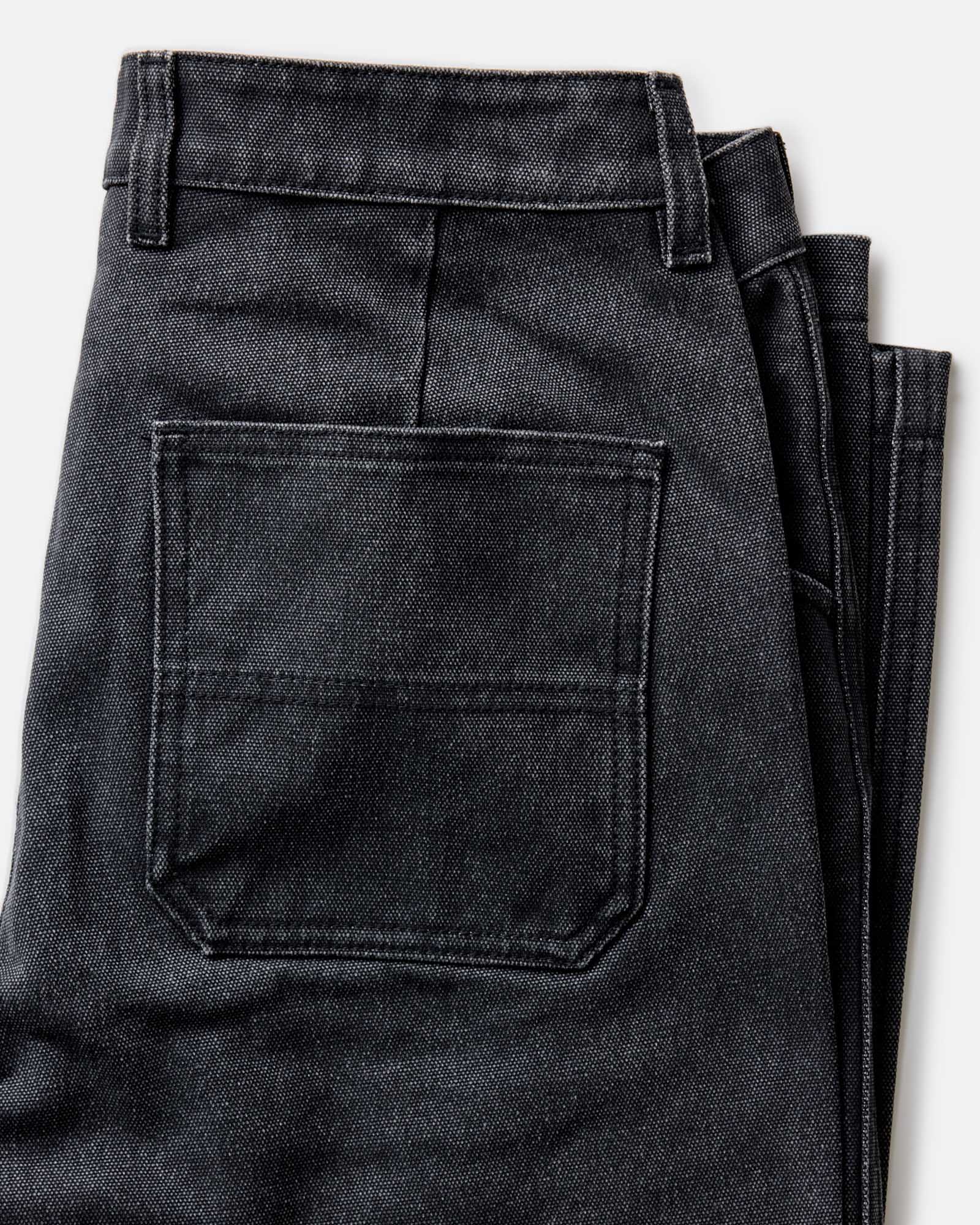 The Camp Pant in Coal Chipped Canvas | Modern Menswear by yycbvcnbmmnbm