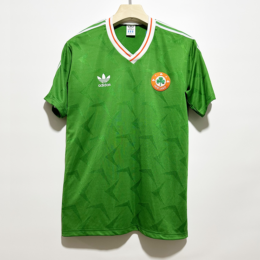AlphaJersey-Retro Ireland 1990 Home Unsponsored Jersey