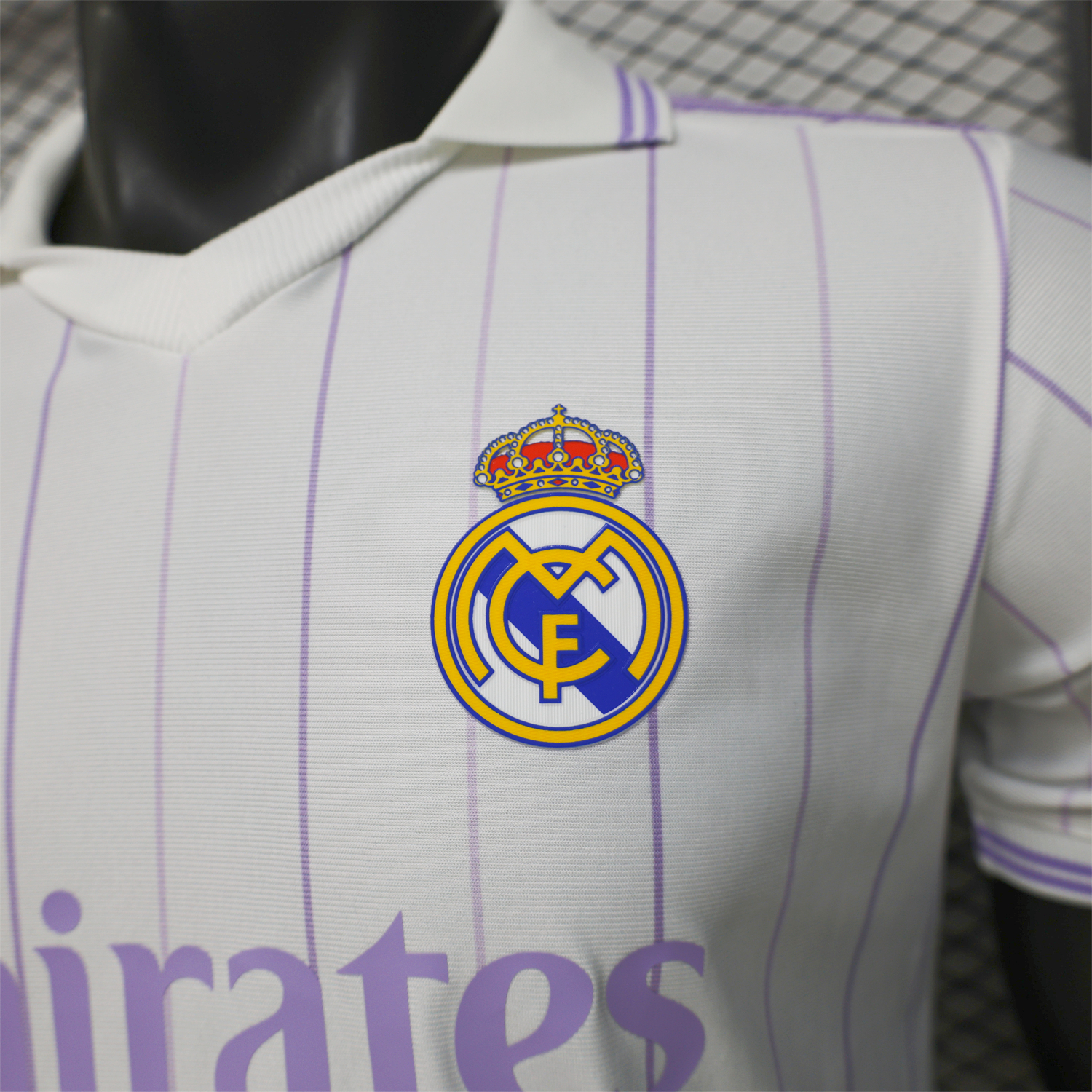 AlphaJersey-Real Madrid 25-26 Retro Style White Polo Jersey - Player Version