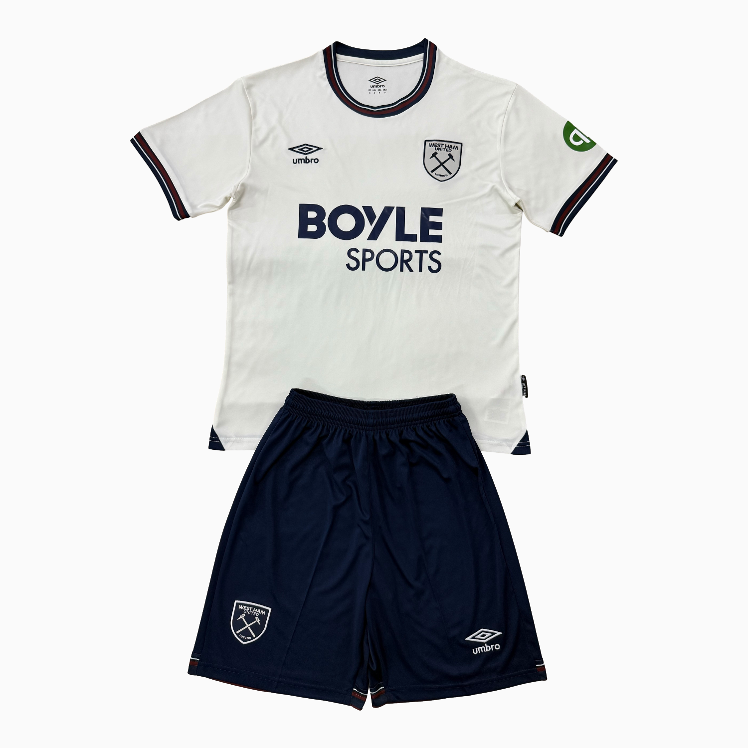 AlphaJersey-West Ham United 25-26 Away Men's Adult Jersey Set - Fans Version