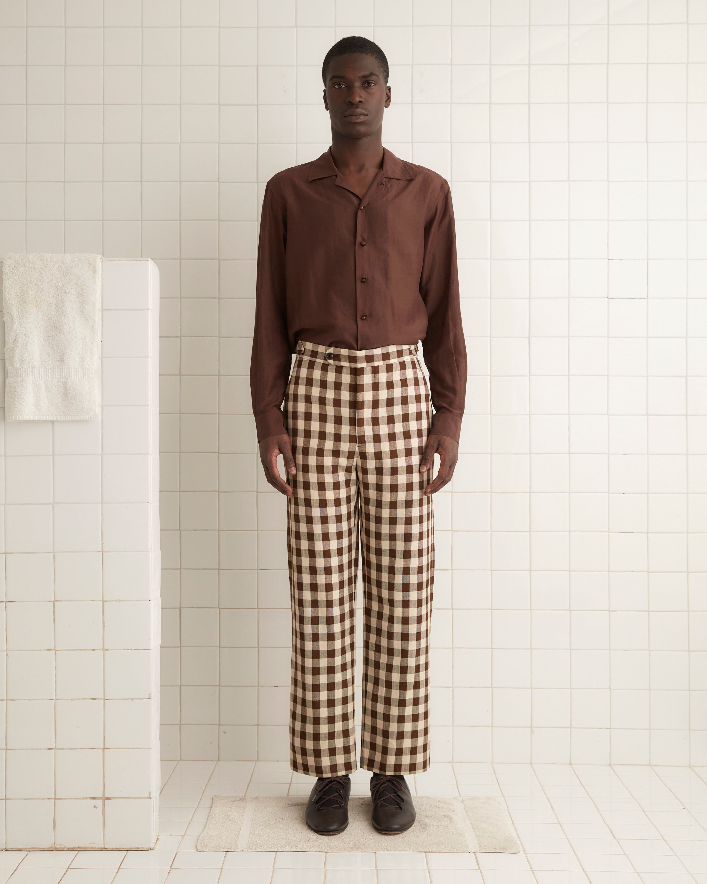 Gilbert Check Trousers | Modern Menswear by yycbvcnbmmnbm