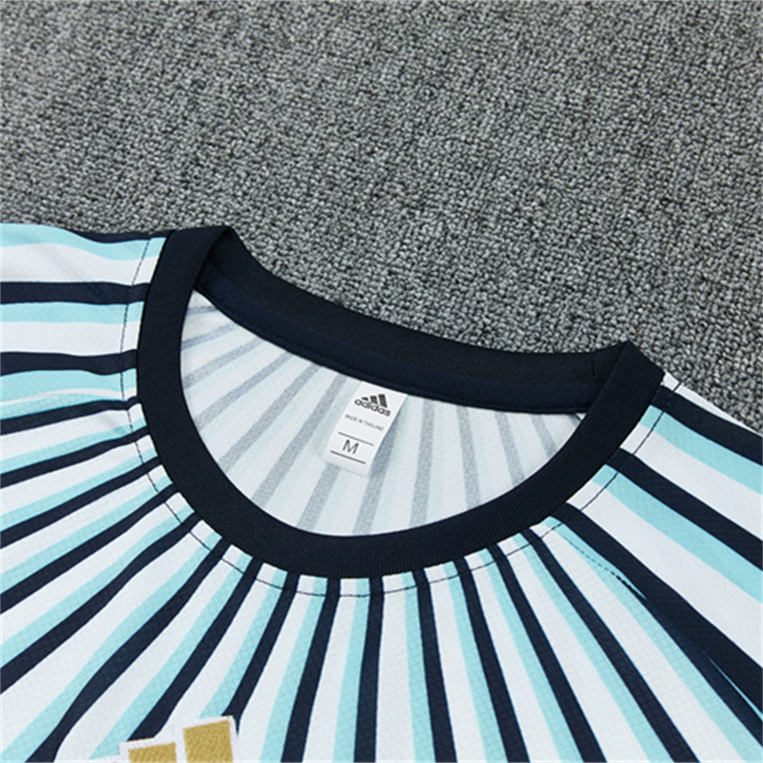 AlphaJersey-Argentina 2026 Short-Sleeve Training Set - Blue Rays Top and Blue Shorts