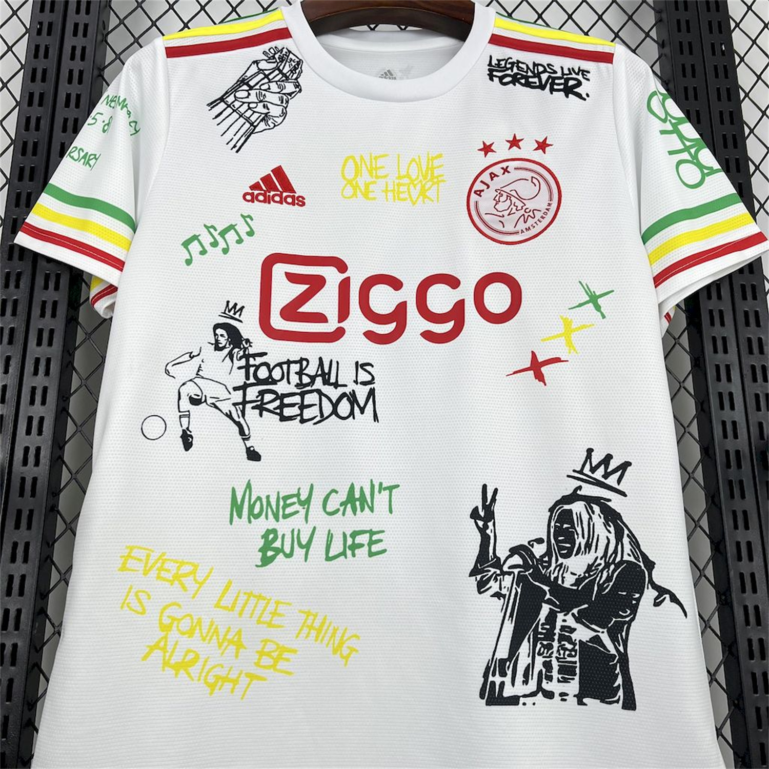 AlphaJersey-Ajax x B-O-B Marly 2025-26 40th Special Edition Jersey - Fans Version