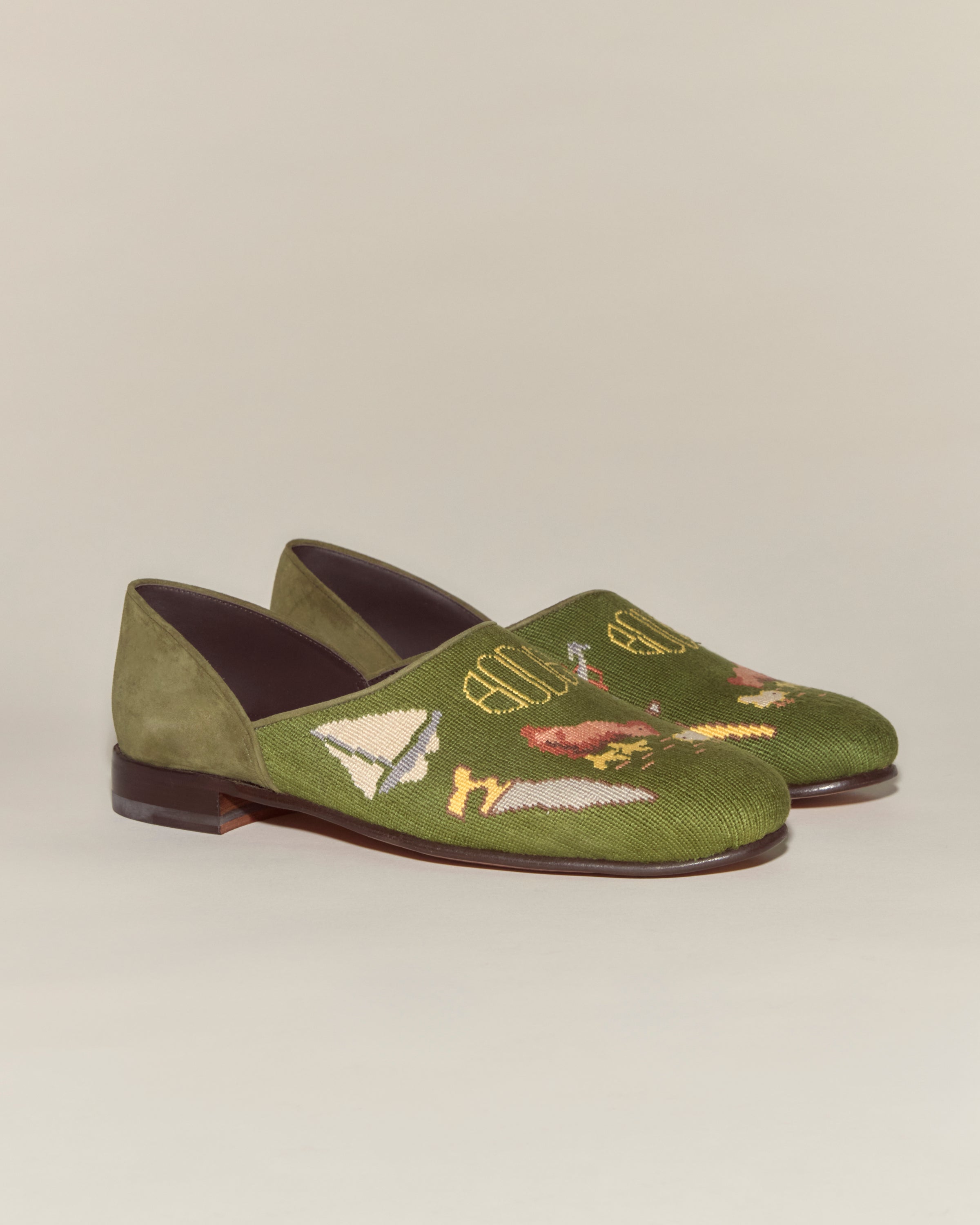 Needlepoint House Shoes | Modern Menswear by yycbvcnbmmnbm