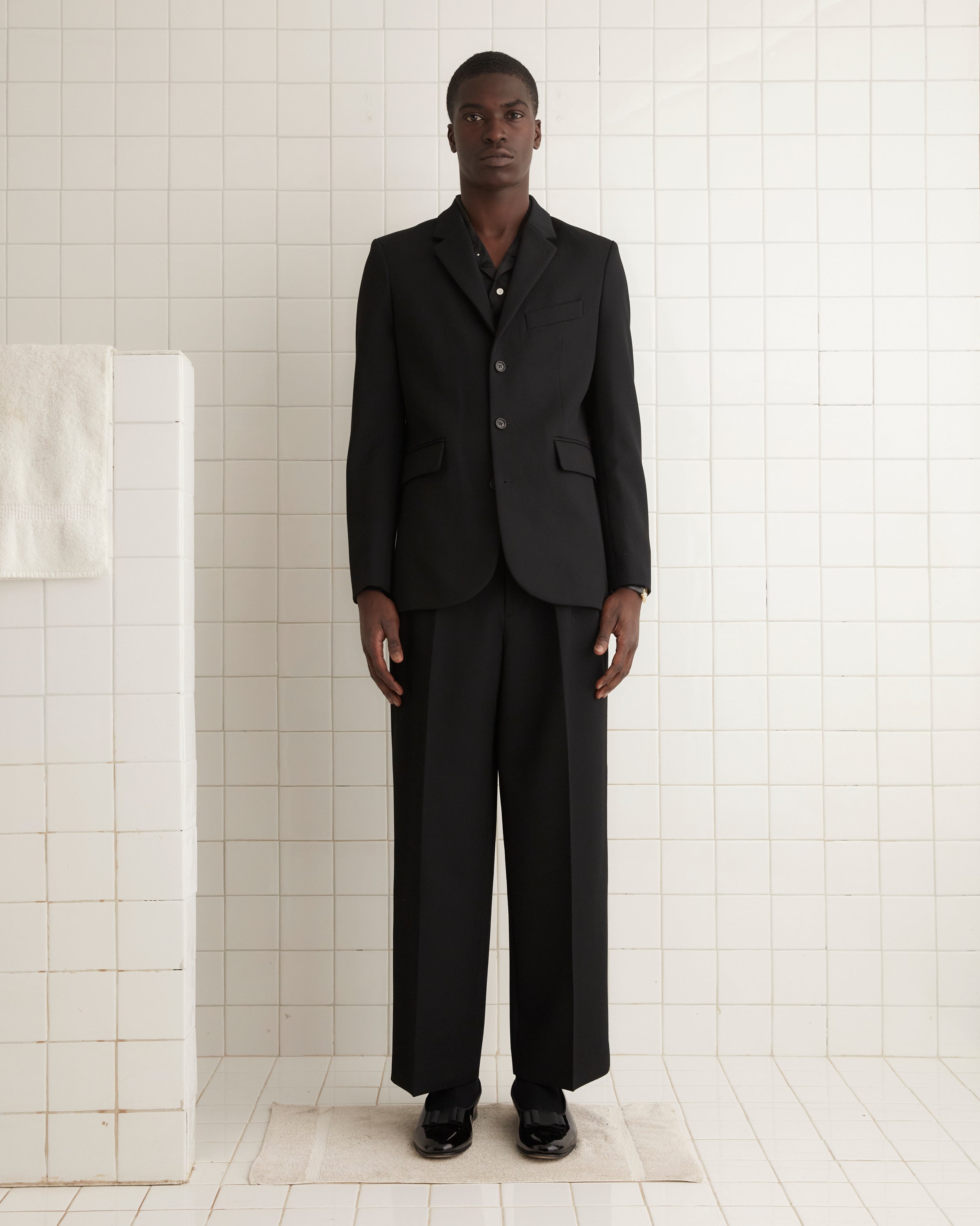 Riding Twill Suit Jacket - Black | Modern Menswear by yycbvcnbmmnbm