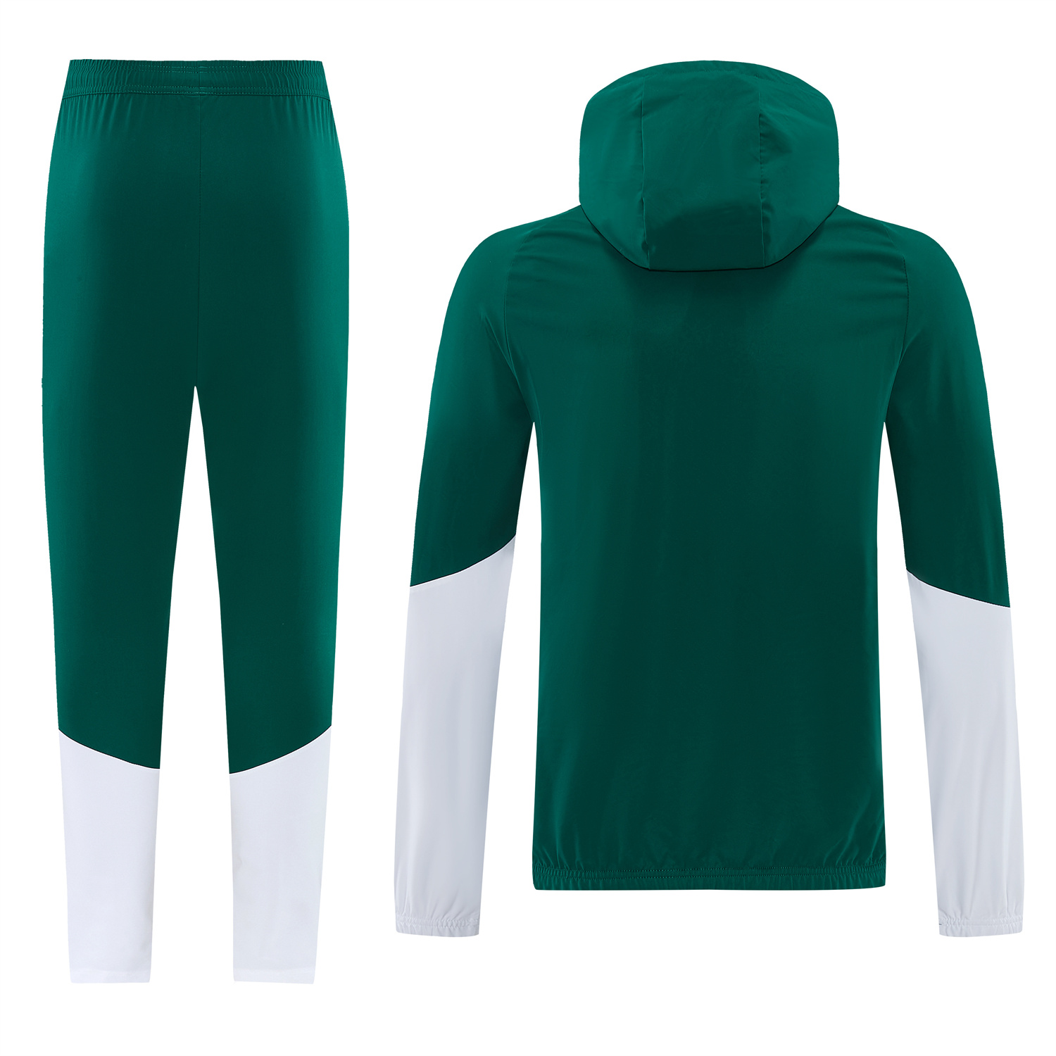 AlphaJersey-Italy 2026 Hooded Windbreaker Training Set - Green Top & Pants
