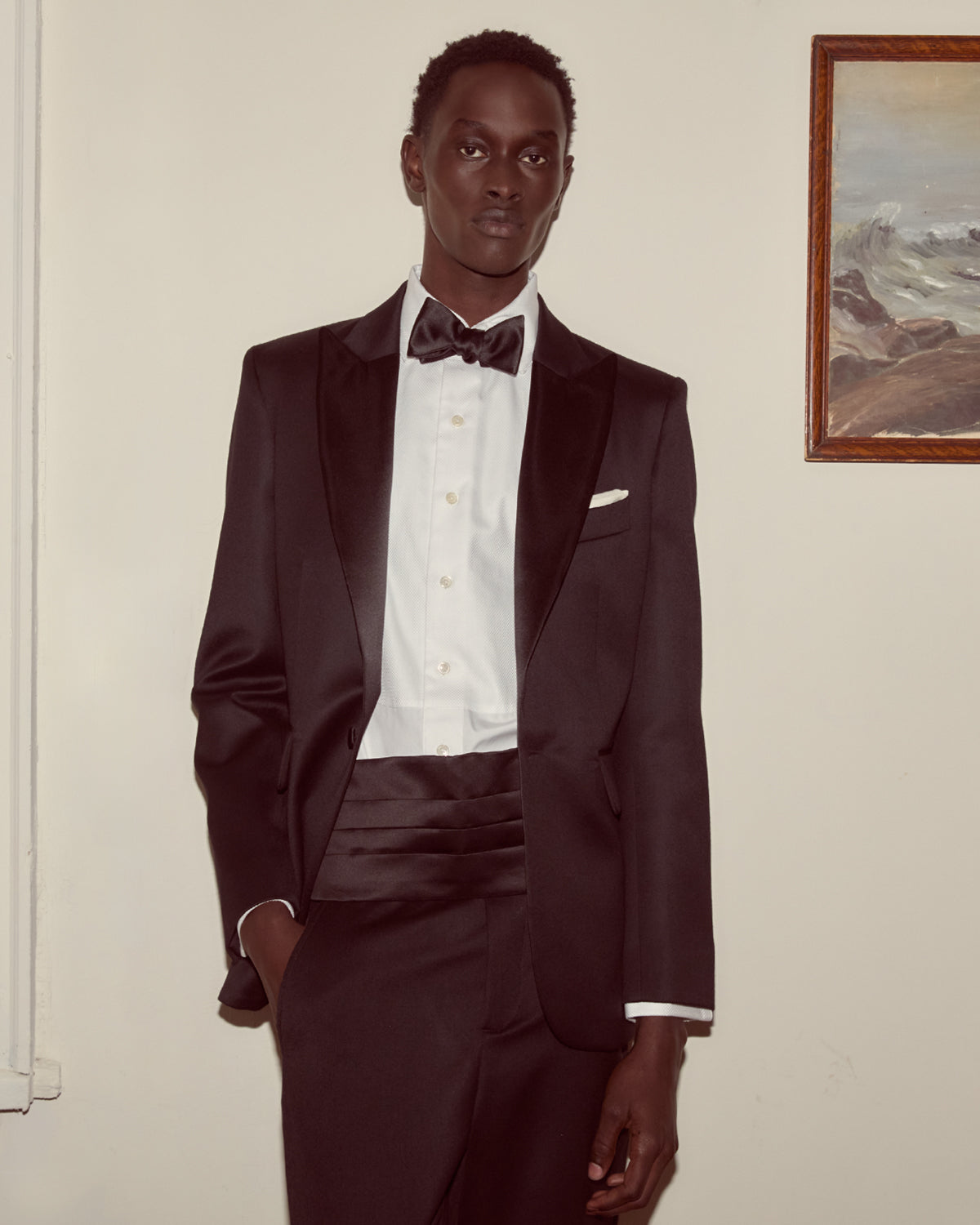 Barathea Single Breasted Tuxedo Jacket | Modern Menswear by yycbvcnbmmnbm