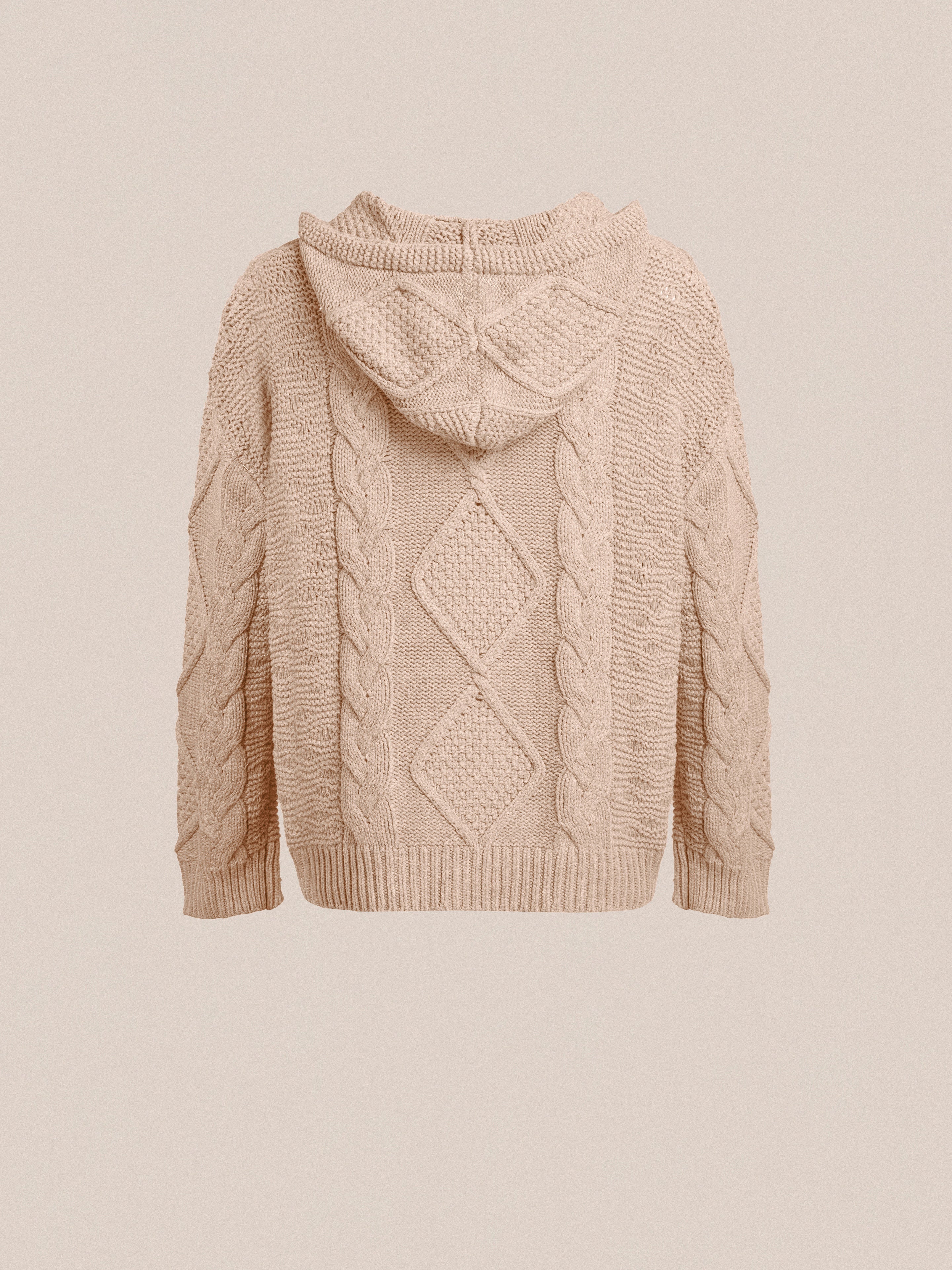 Zip Up Cable Knit Hoodie | Modern Menswear by yycbvcnbmmnbm