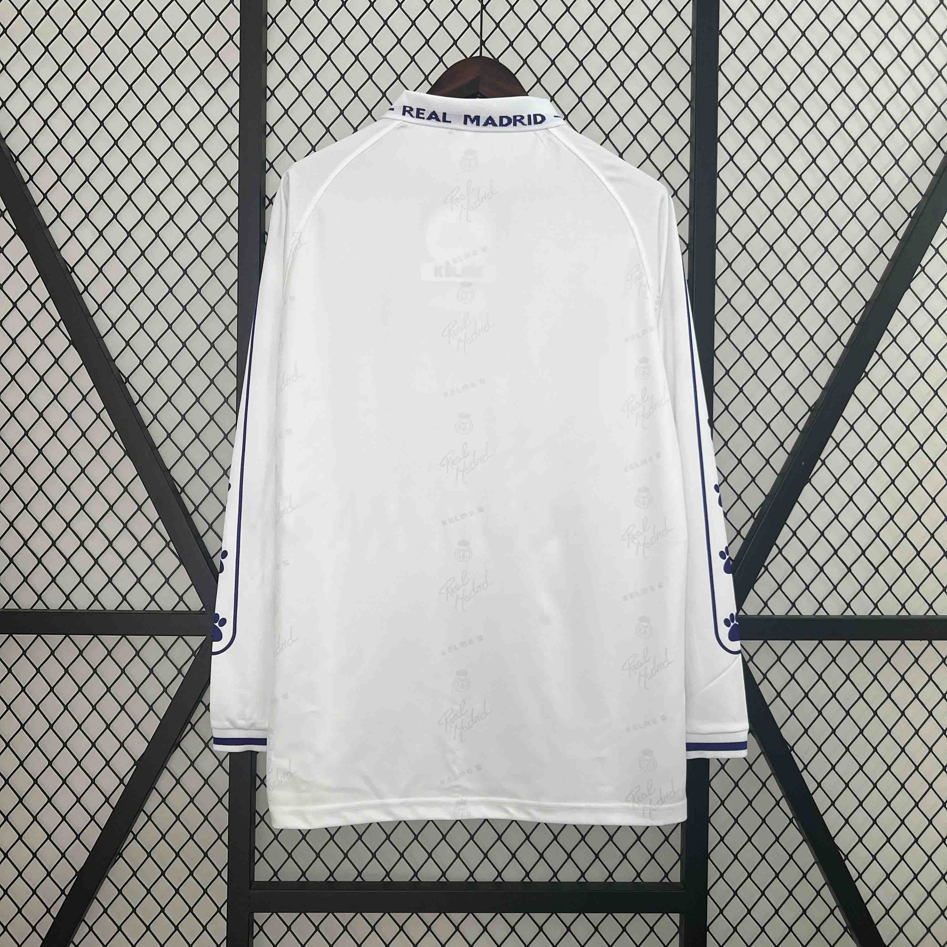 AlphaJersey-Retro Real Madrid 1994-96 Home Long Sleeve Jersey