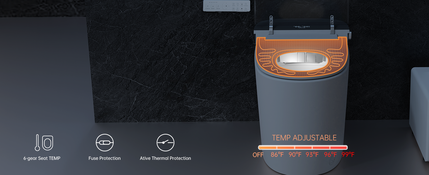 heated toilet