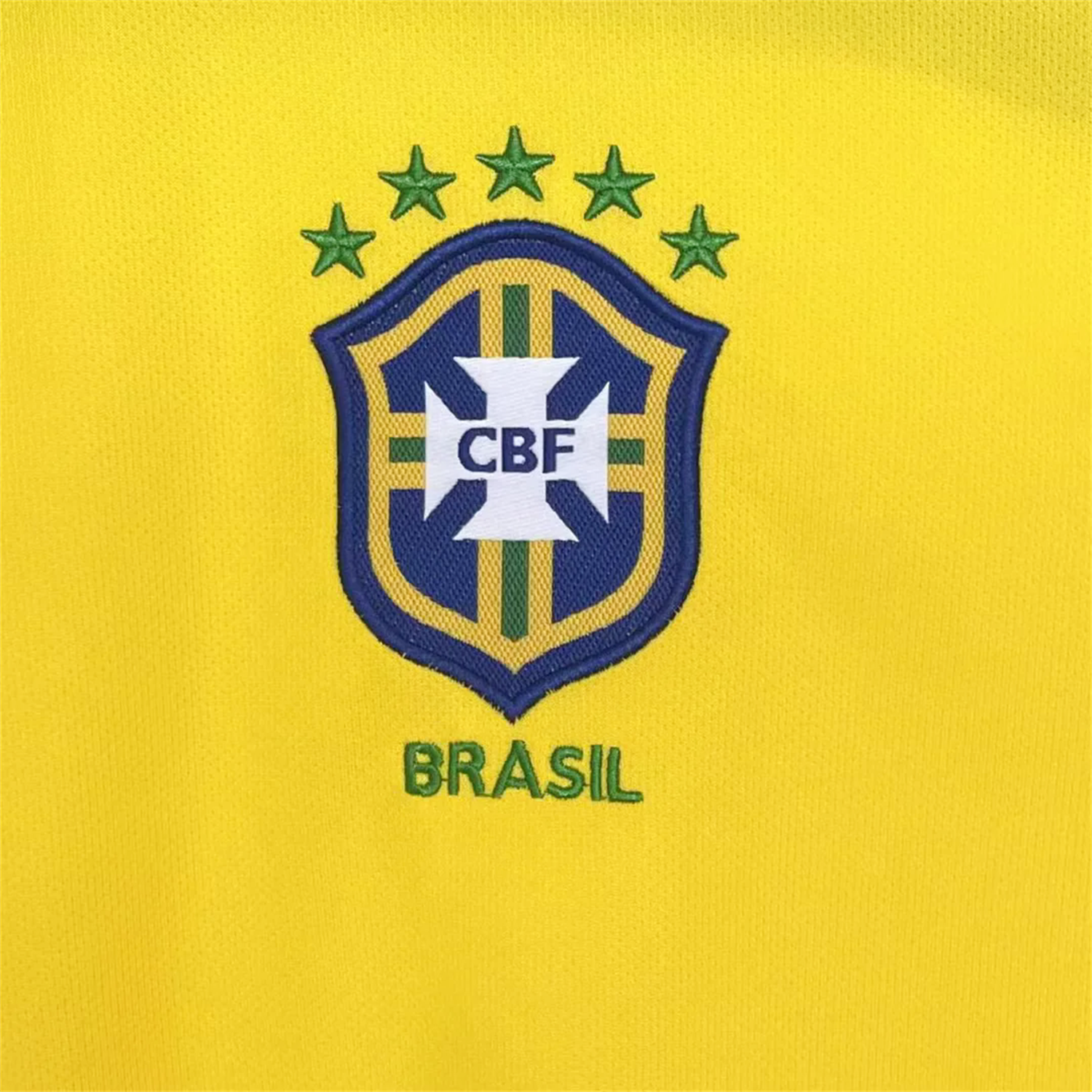 AlphaJersey-Retro Brazil 2004 Home Long Sleeves Jersey