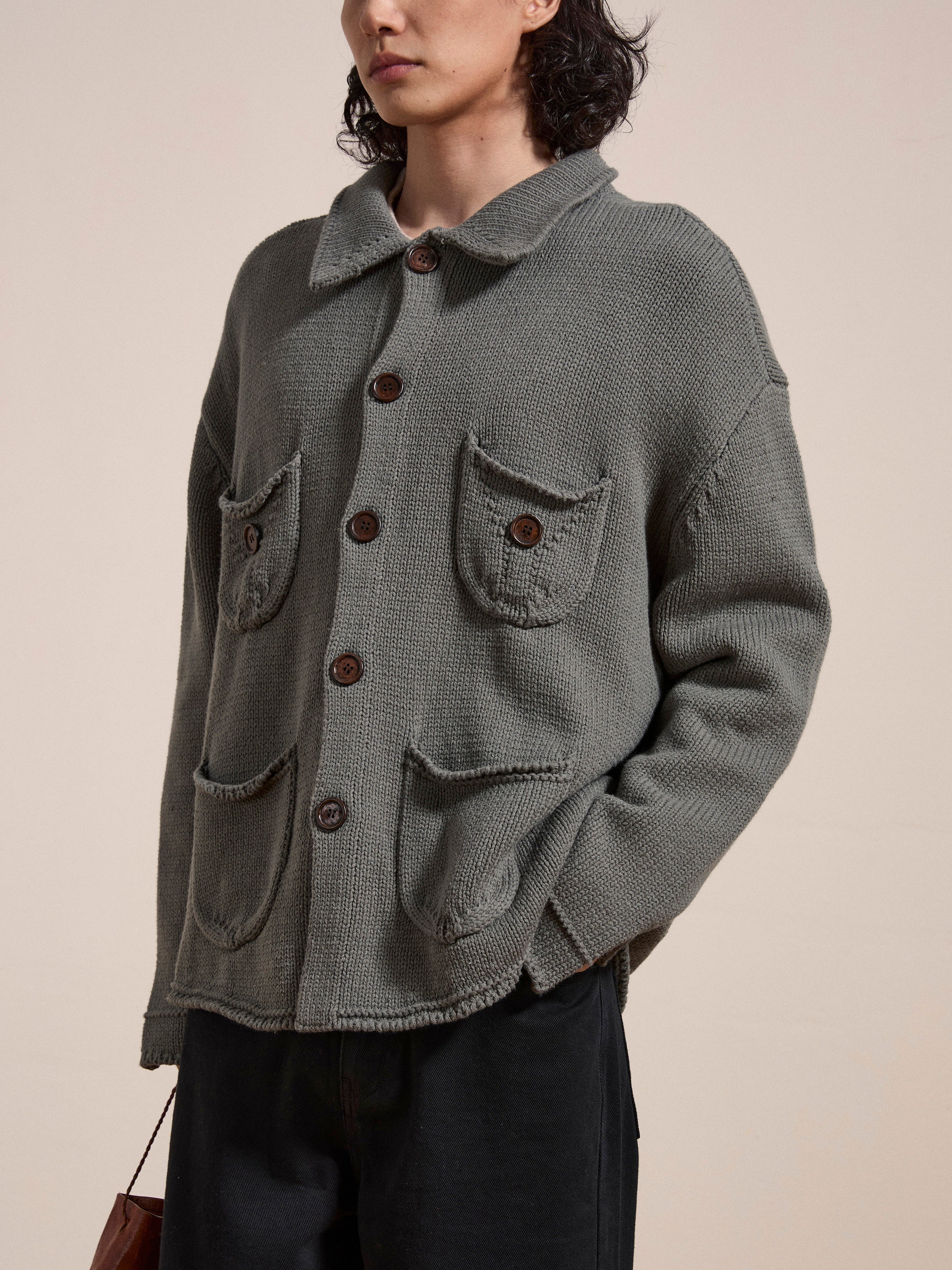 Hunter Knit Collared Cardigan | Modern Menswear by yycbvcnbmmnbm