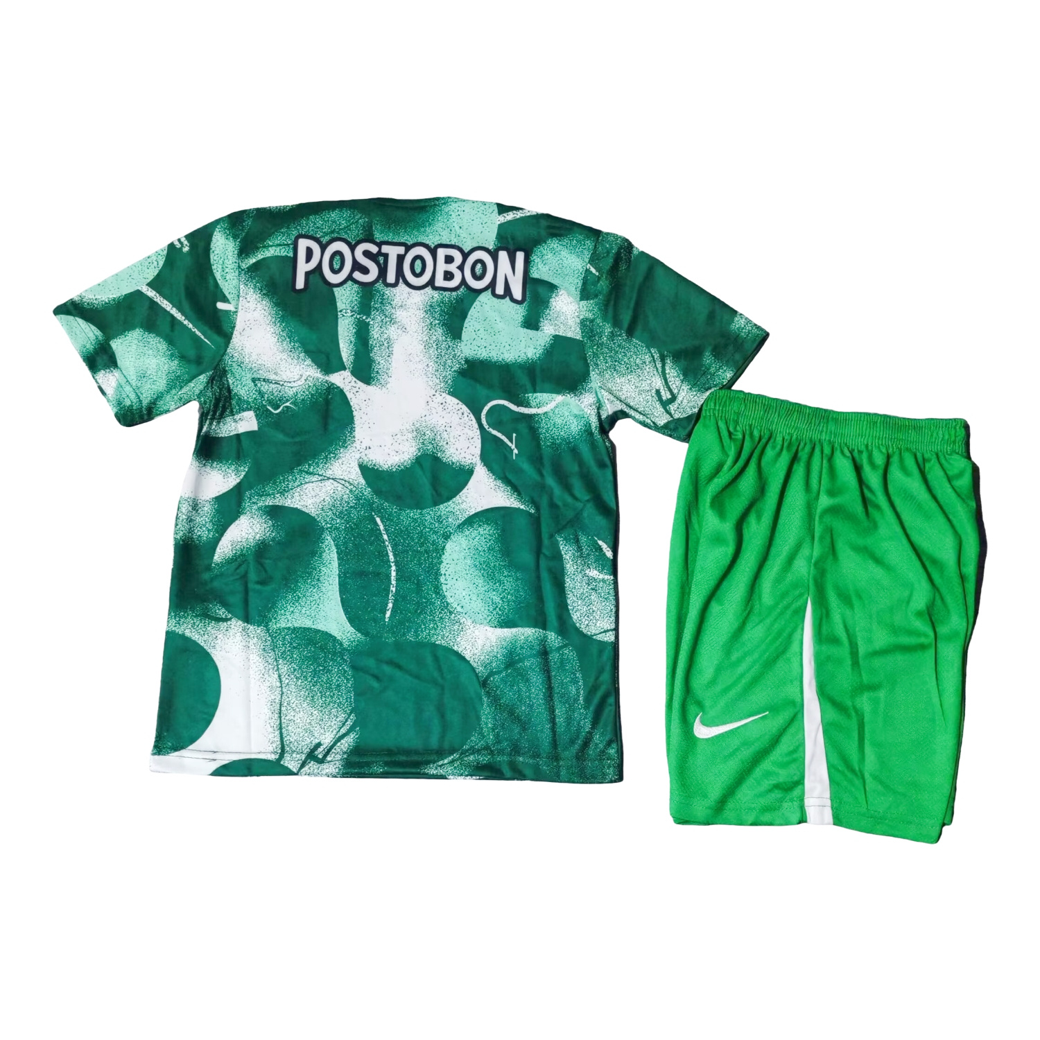AlphaJersey-Atlético Nacional 25-26 Pre-Match Training Green Kids Kit
