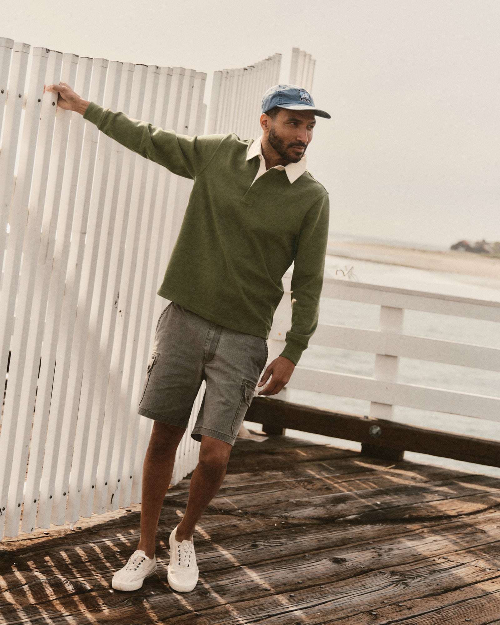 The Rugby Shirt in Burnt Olive | Modern Menswear by yycbvcnbmmnbm