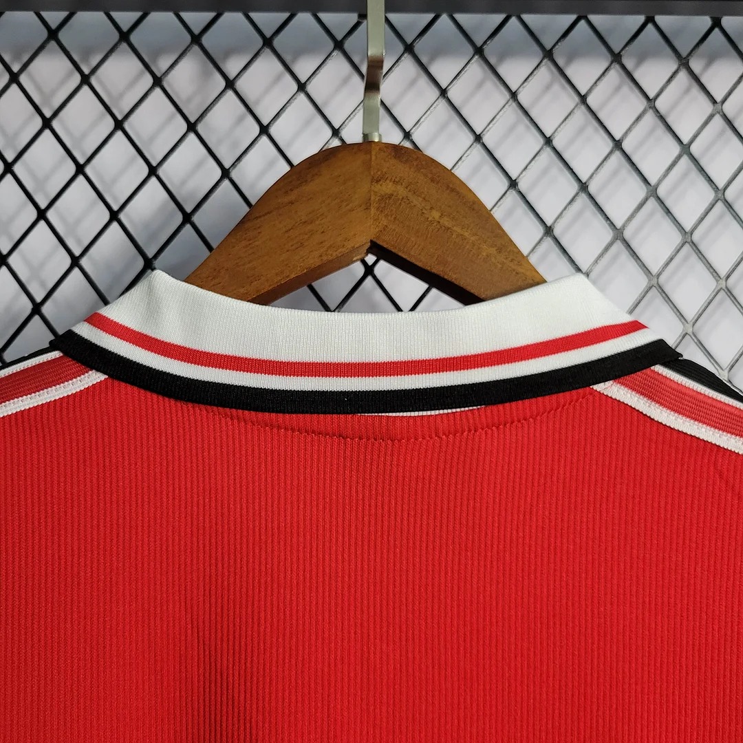 AlphaJersey-Retro Manchester United 98-99 Home Long Sleeve Jersey