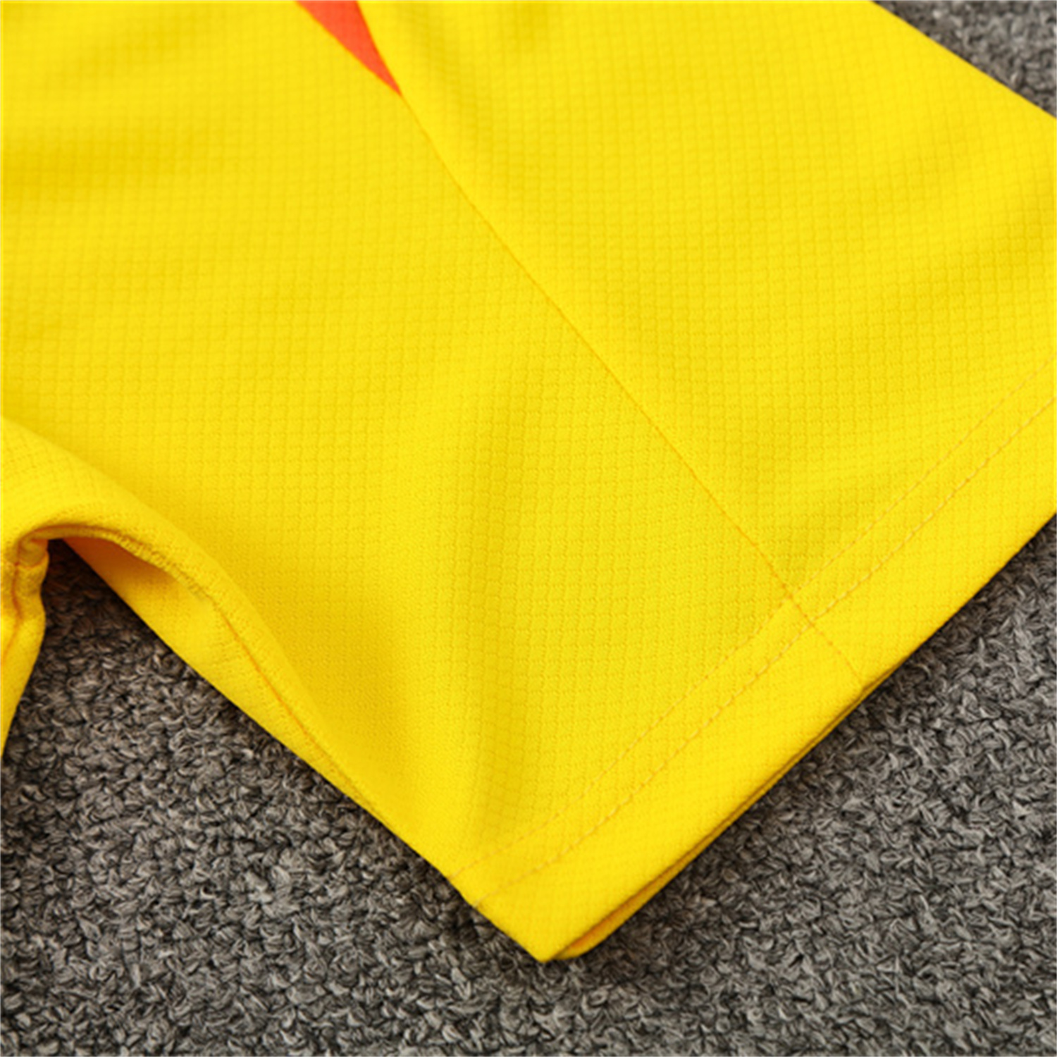 AlphaJersey-Brazil 25-26 Short-Sleeve Training Set - Yellow Top & Black Shorts