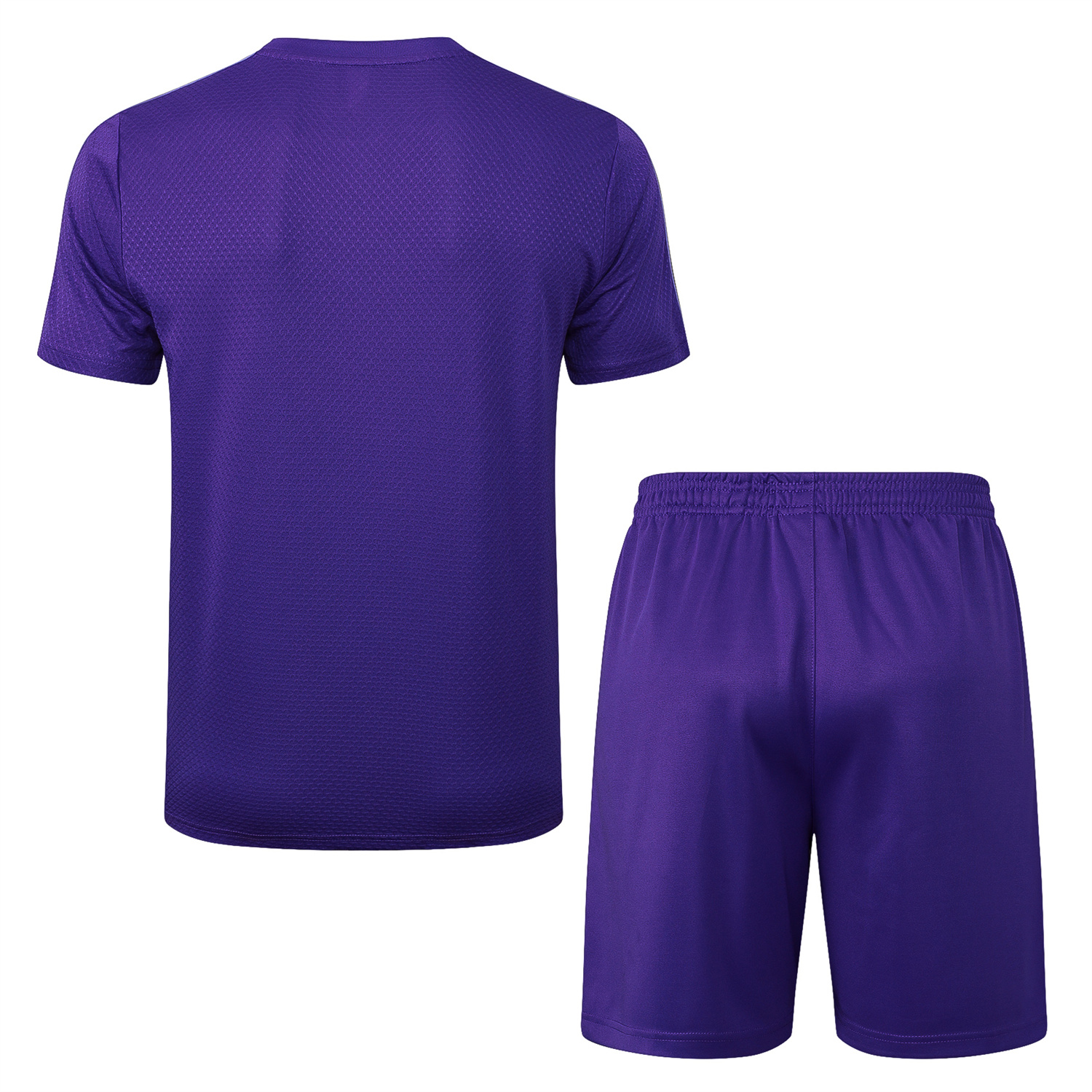AlphaJersey-Real Madrid 25-26 Throwback Trefoil Short-Sleeve Training Set - Purple