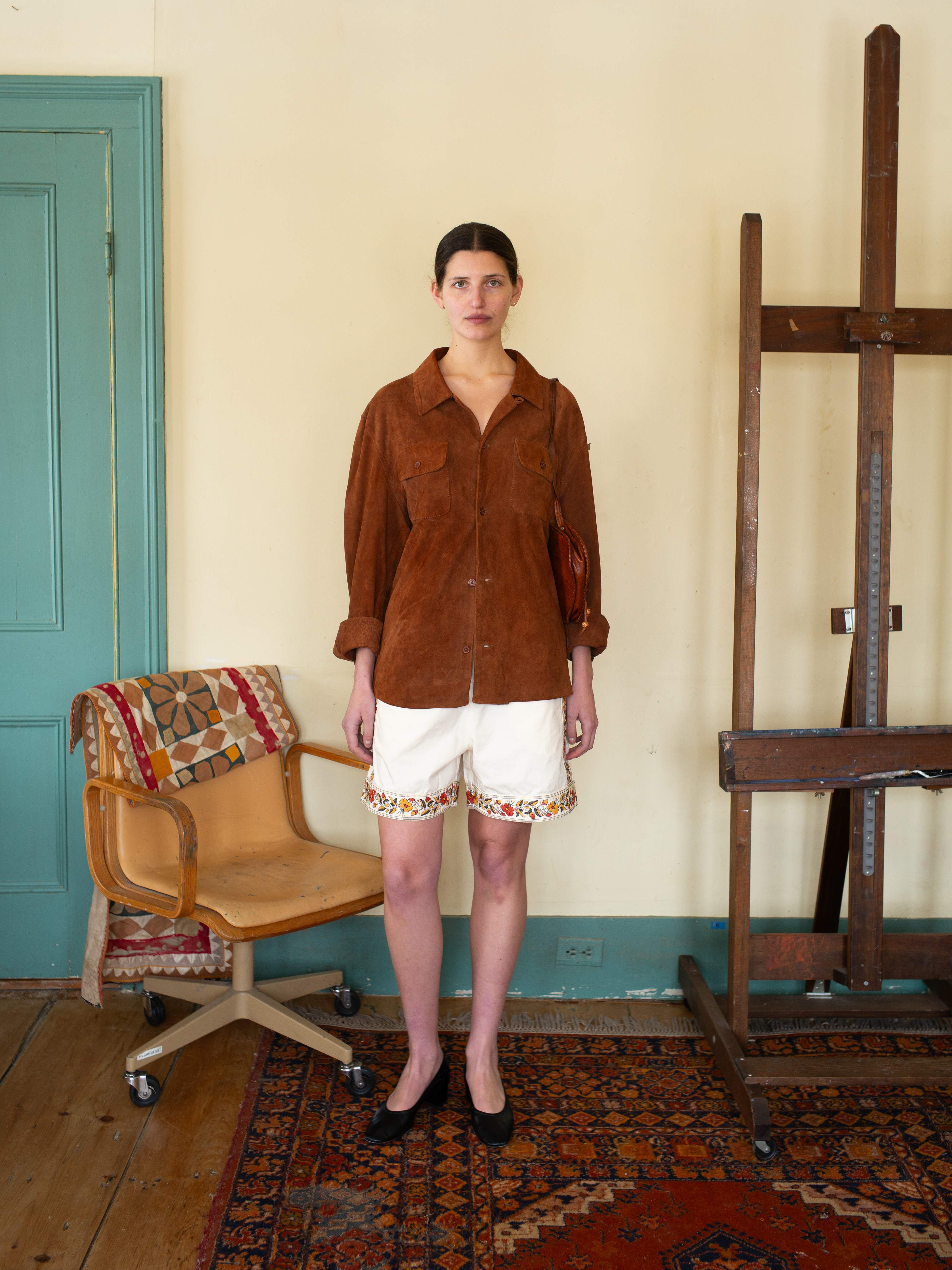 Kantha Floral Work Shorts | Modern Menswear by yycbvcnbmmnbm