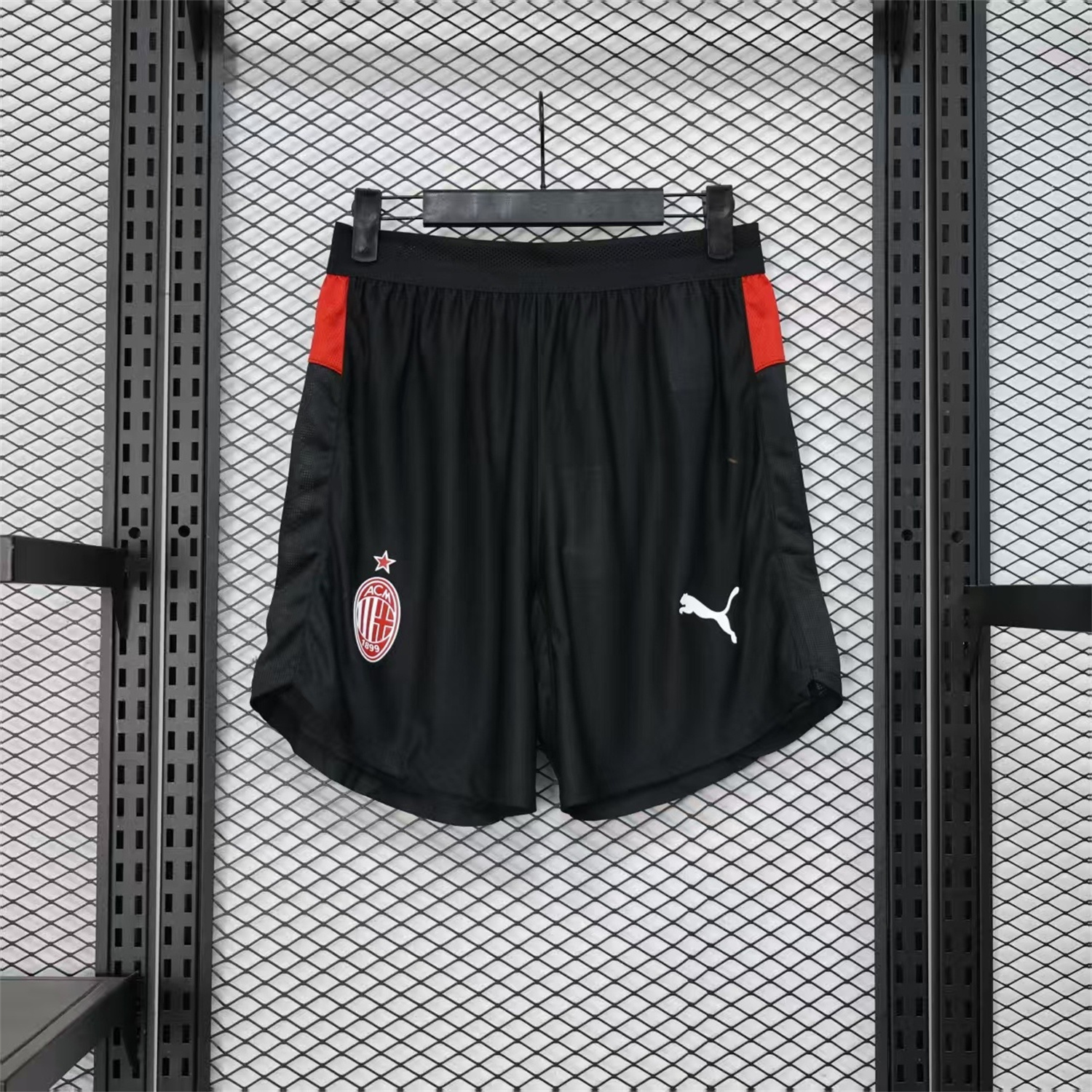 AlphaJersey-AC Milan 25-26 Home Black Shorts - Player Version
