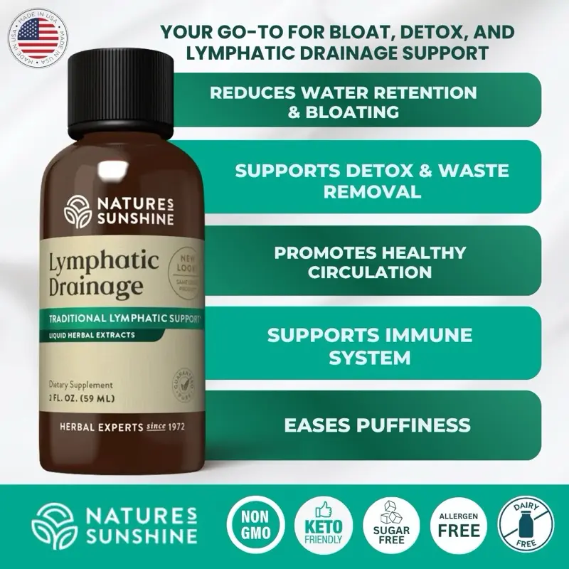 Nature's Sunshine Lymphatic Drainage Supplement: Reduce Bloat