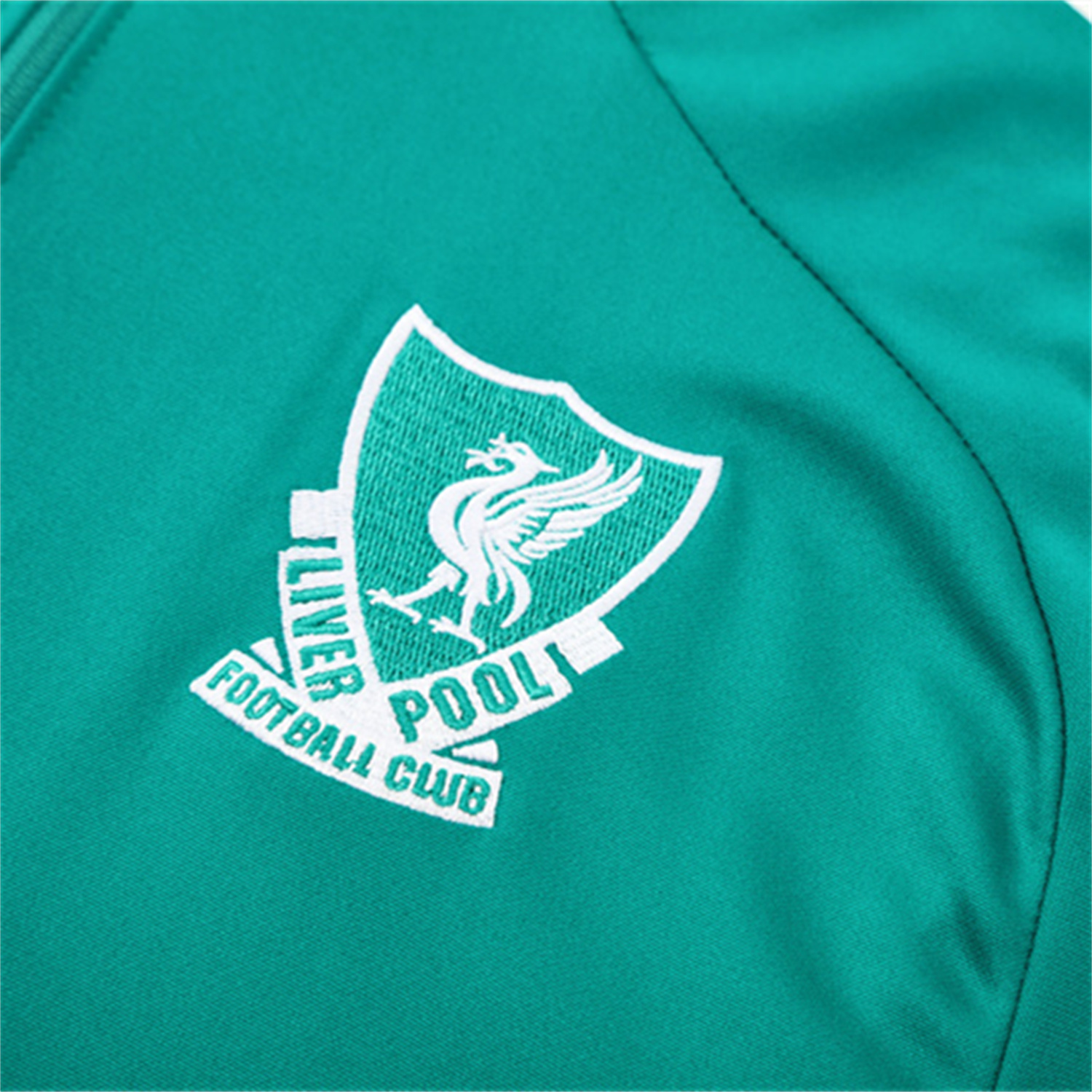 AlphaJersey-Liver.pool 25-26 Long Sleeve Training Set - Green Top & Black Pants