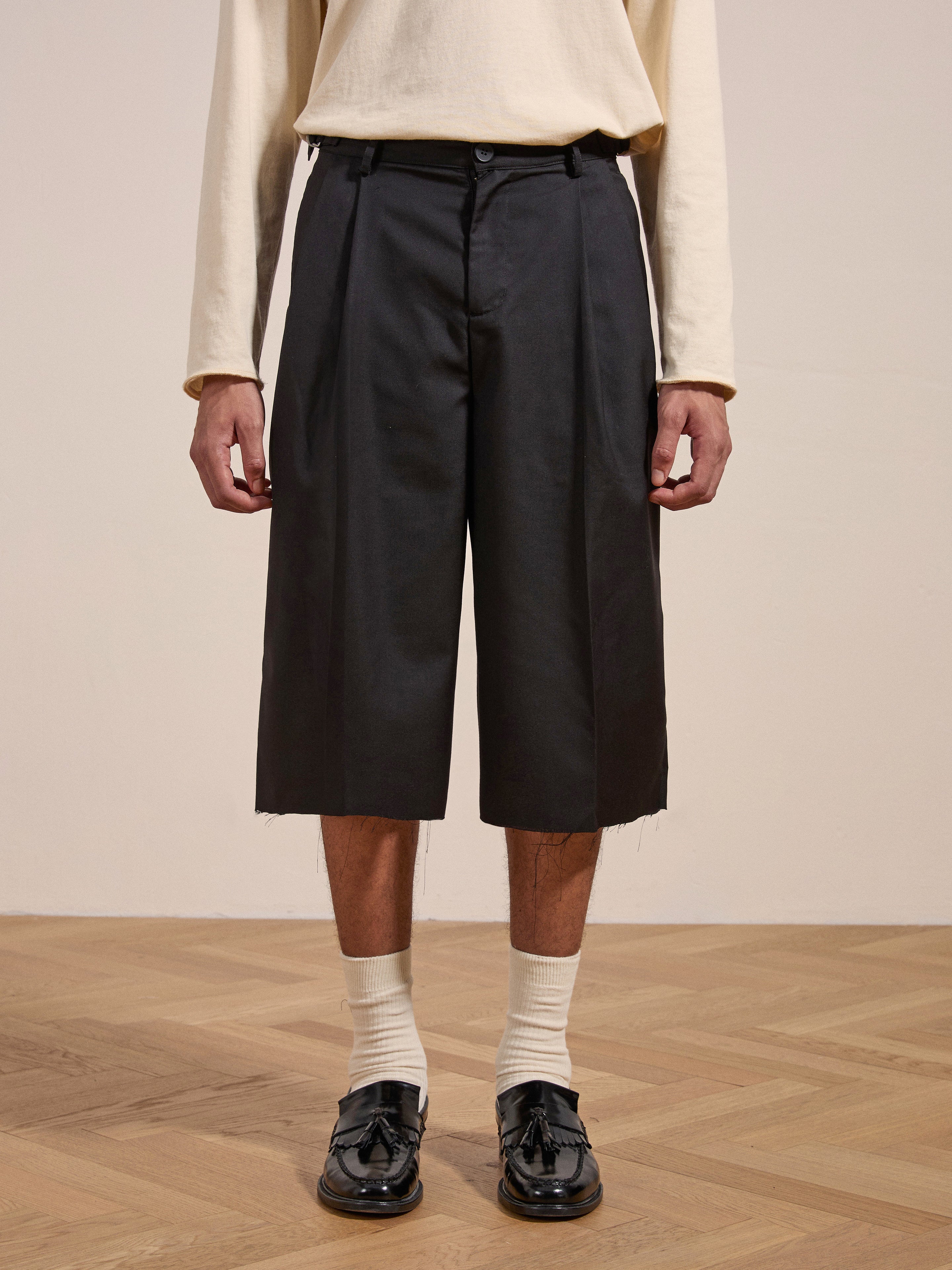 Pleated Trouser Shorts | Modern Menswear by yycbvcnbmmnbm