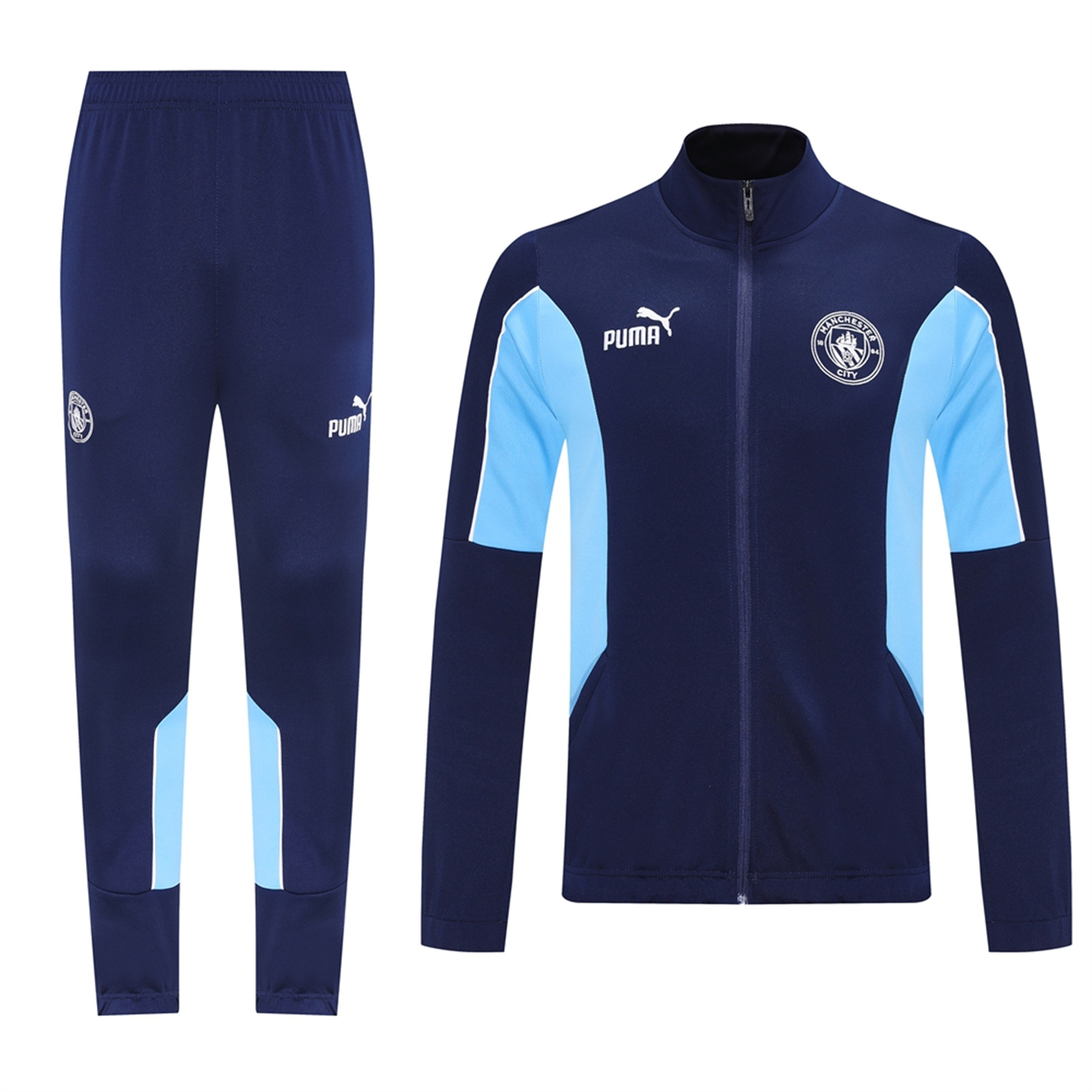 AlphaJersey-Manchester City 25-26 Jacket Training Tracksuit - Deep Blue Jackets & Pants