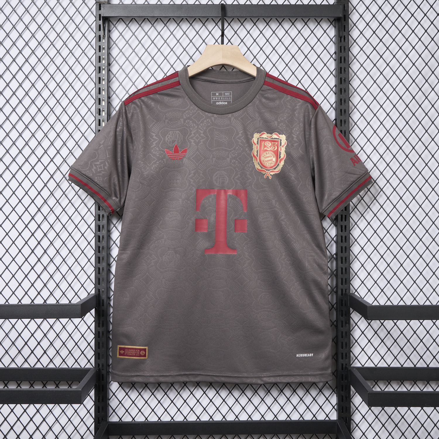 AlphaJersey-Bayern Munich 2025 Grey 125th Anniversary Jersey - Fans Version