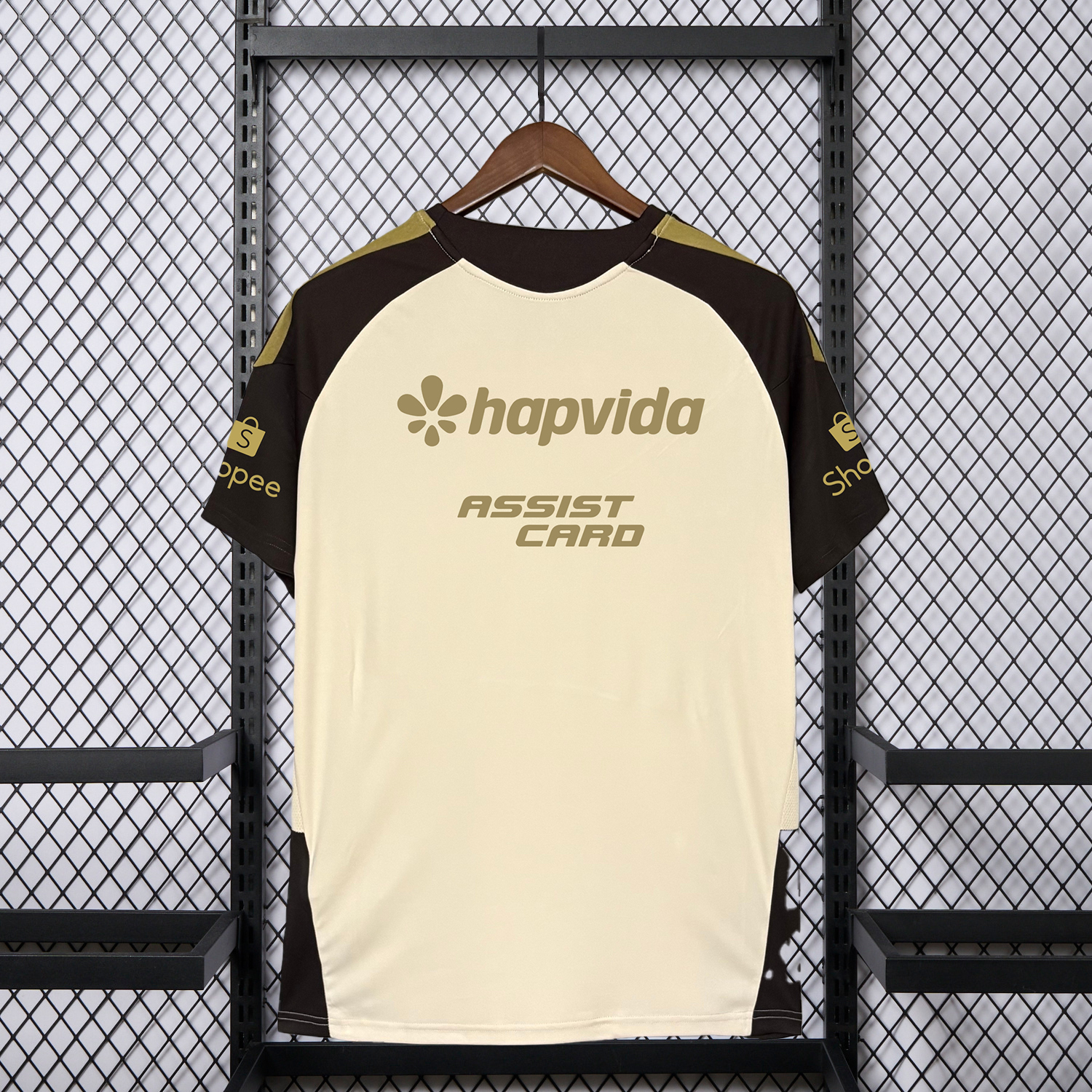 AlphaJersey-Flamengo 25-26 Cream Black Special Jersey With All Sponsors - Fans Version