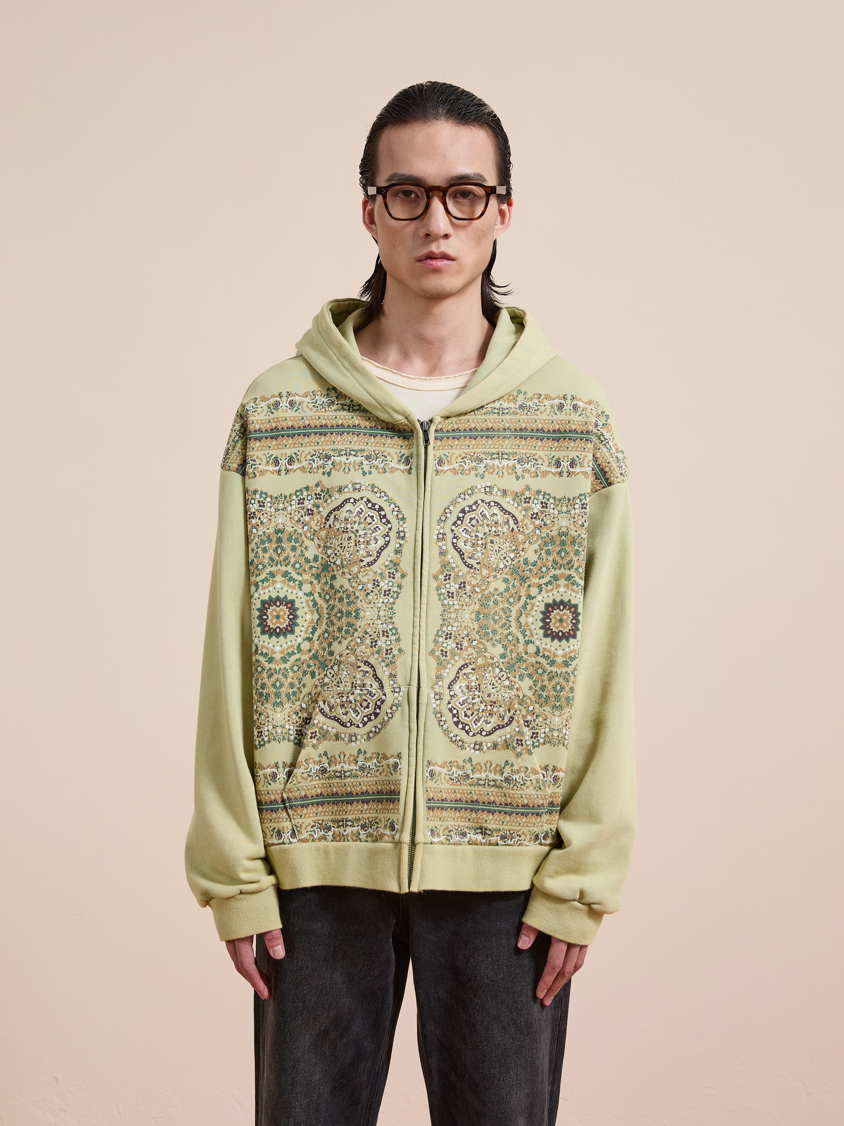 Motif Zip-Up Hoodie | Modern Menswear by yycbvcnbmmnbm