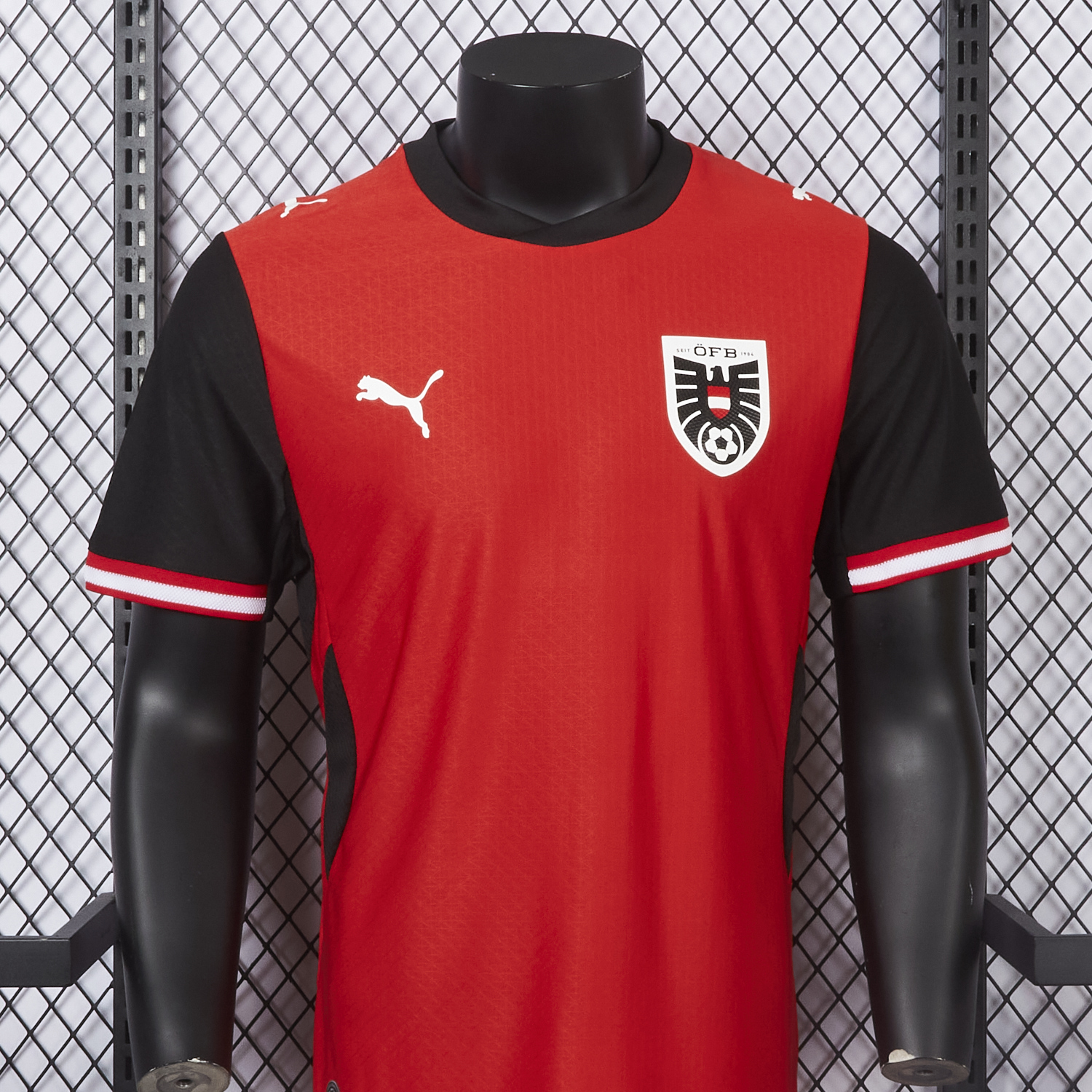 AlphaJersey-Austria 2026 Home Red Jersey - Player Version