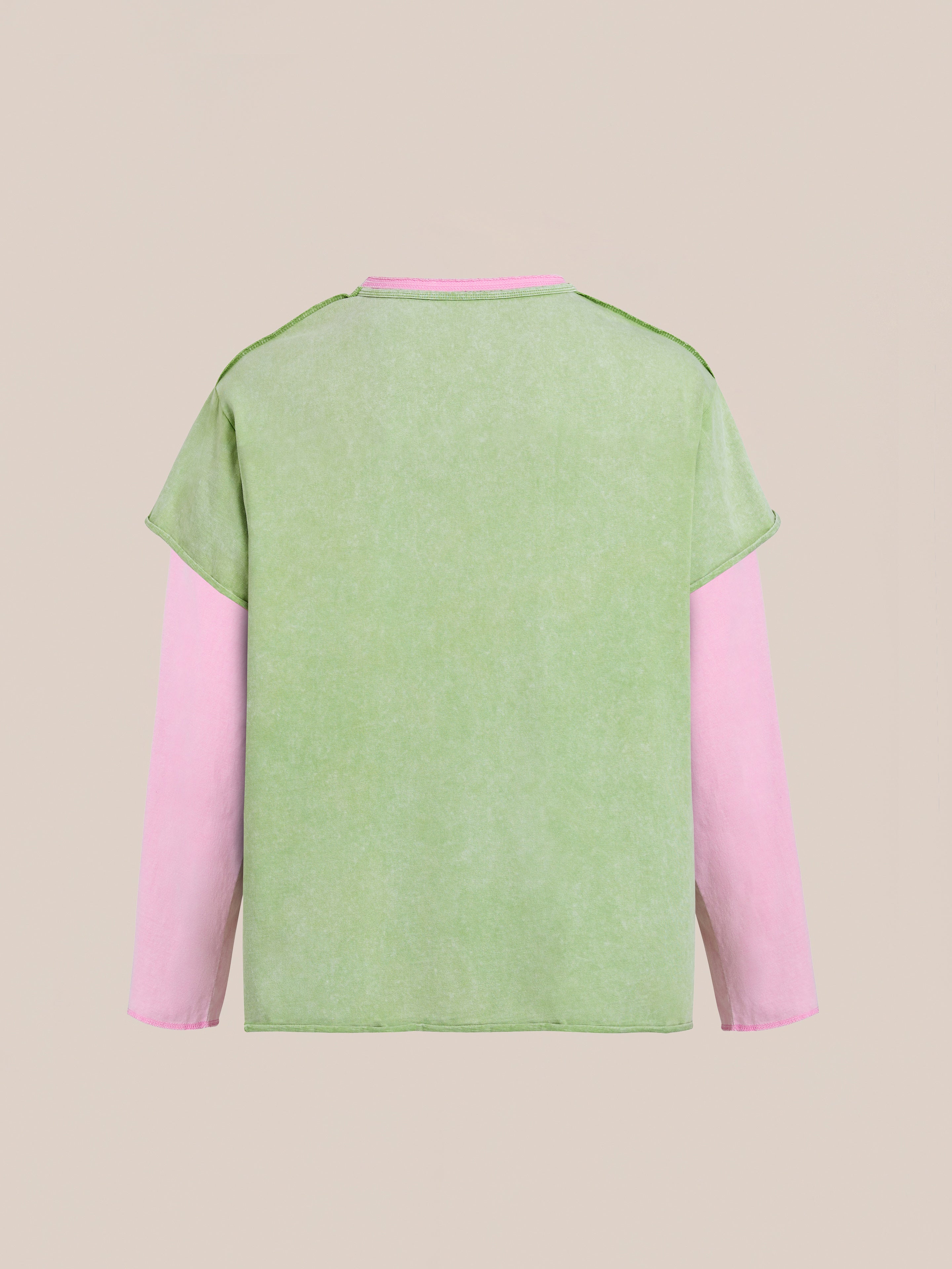 Double Layer LS Tee | Modern Menswear by yycbvcnbmmnbm