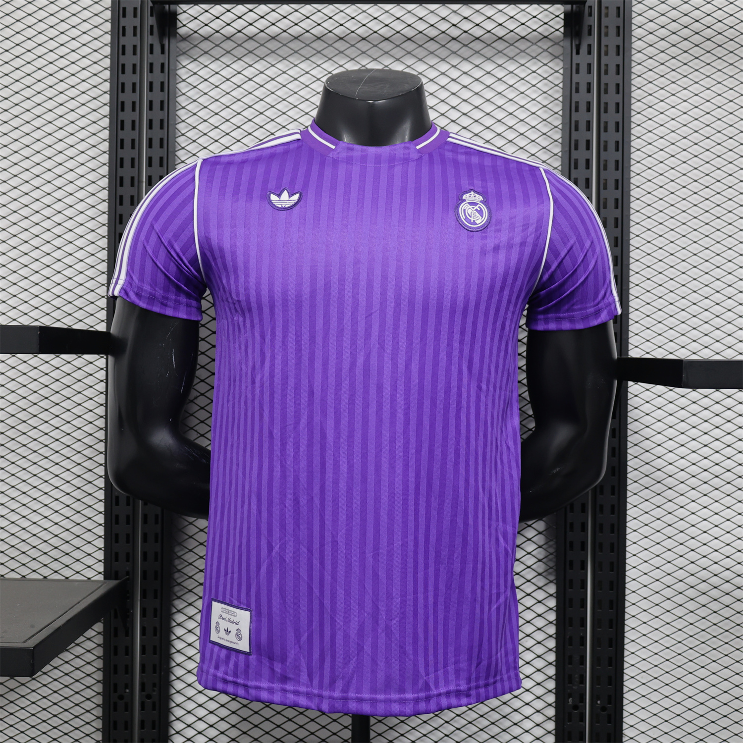 AlphaJersey-Real Madrid 25-26 Icon Range Trefoil Purple Travel Jersey - Player Version