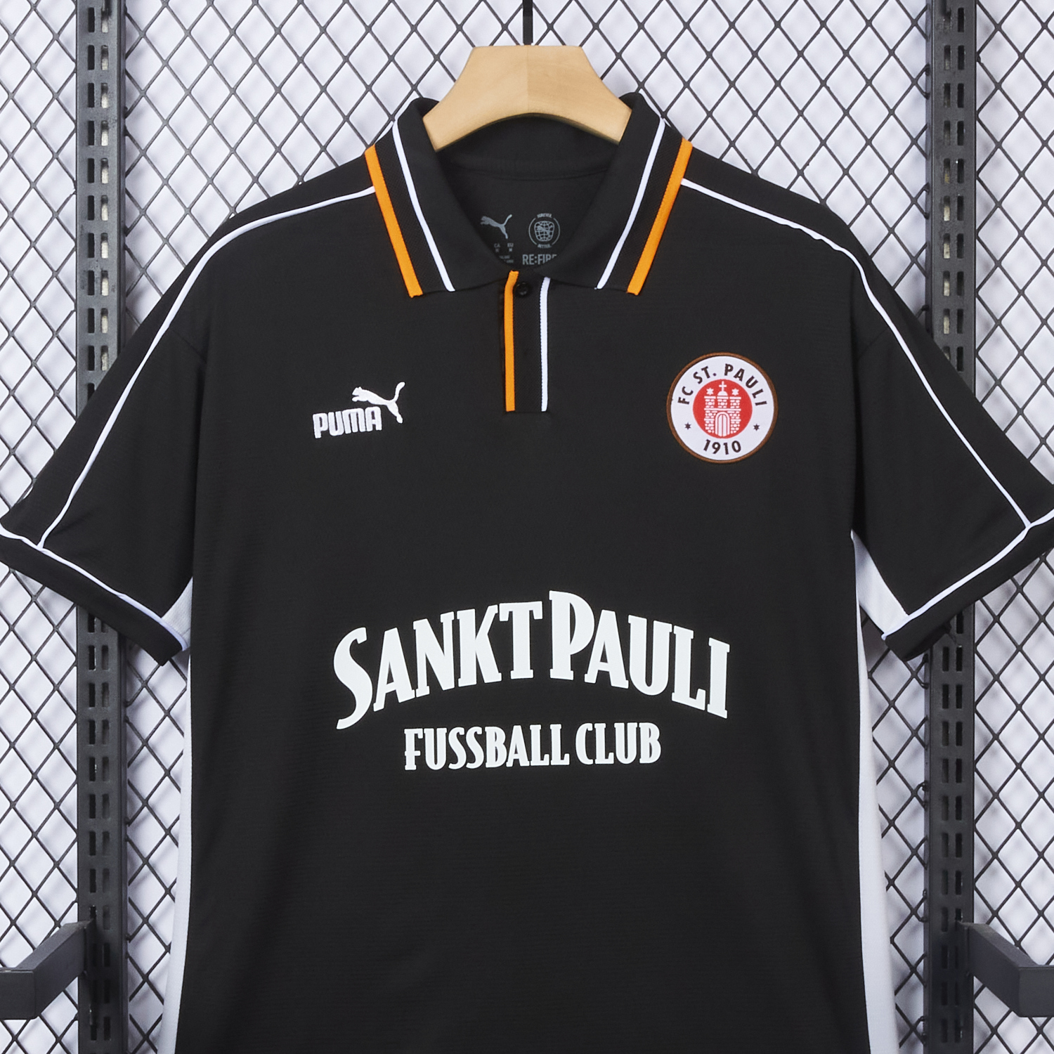 AlphaJersey-St. Pauli 25-26 Retro Style Polo Jersey - Fans Version