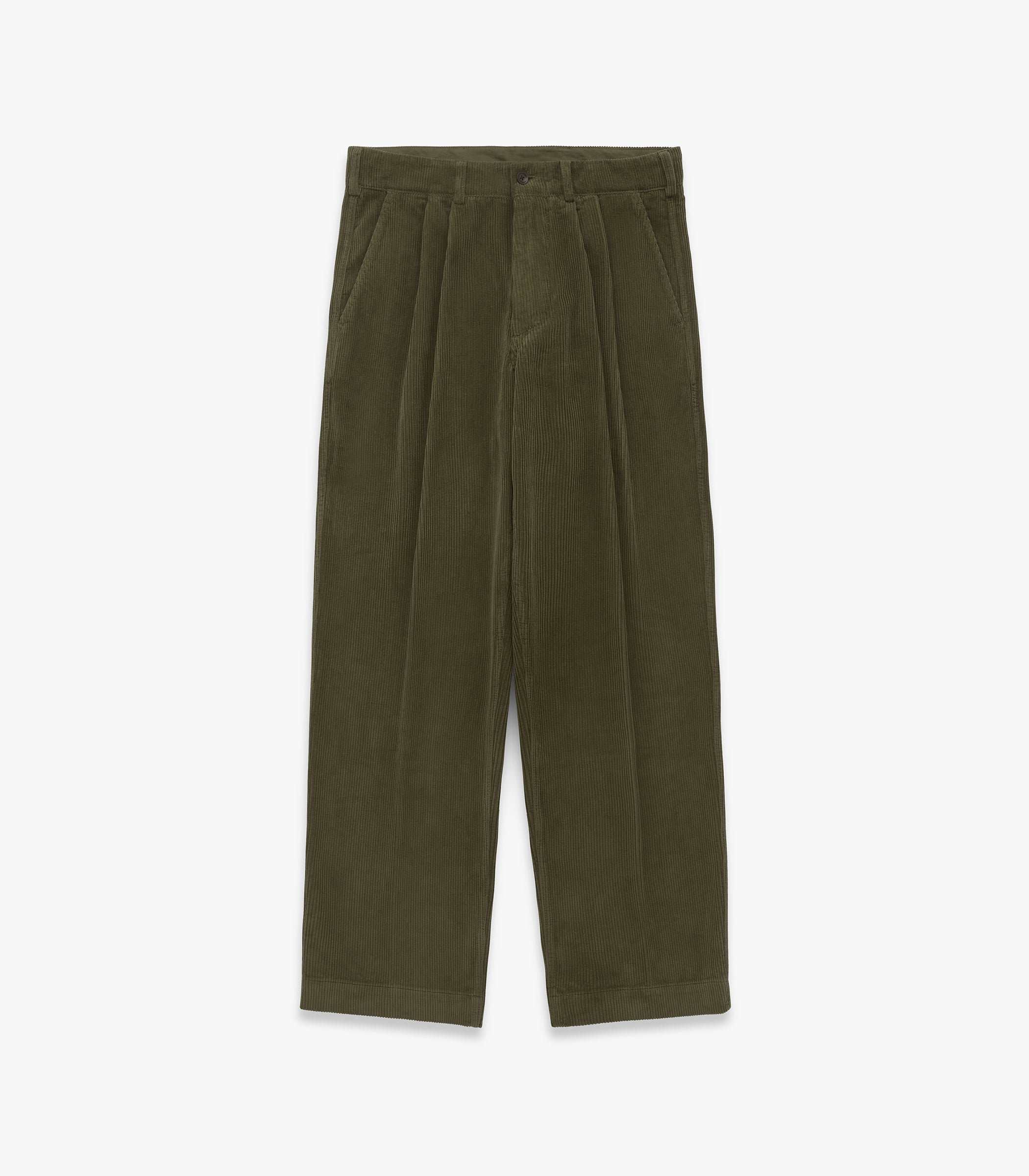 Canal Pleated Corduroy Cotton Pant | Modern Menswear by yycbvcnbmmnbm