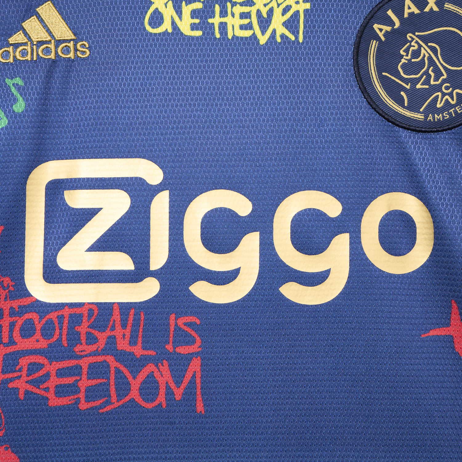 AlphaJersey-Ajax x B-O-B Marly 2025-26 40th Blue Special Edition Jersey - Fans Version