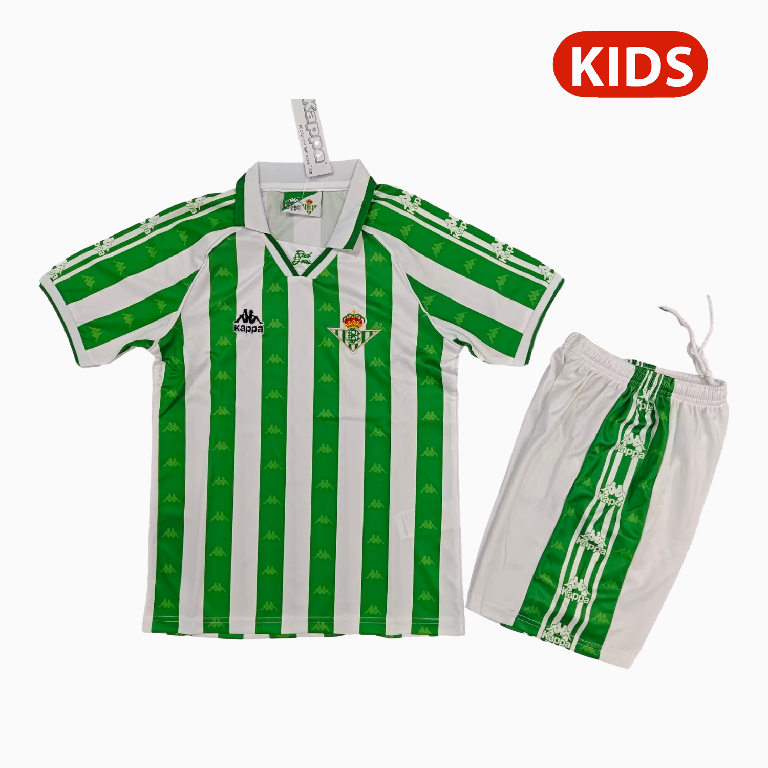 AlphaJersey-Retro Real Betis 1995-97 Home Kids Kit