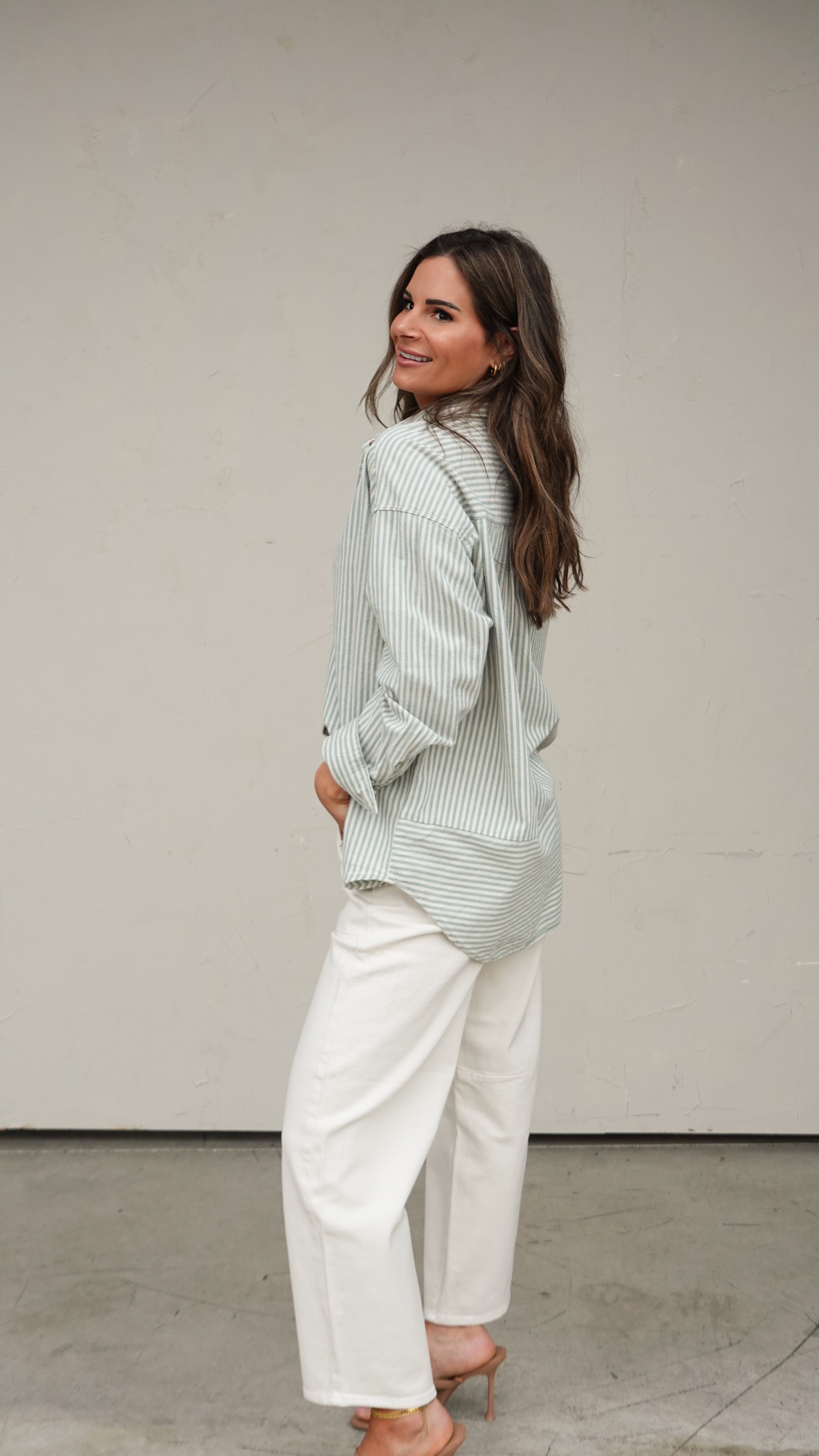 Ecru Utility Barrel Denim | Elegant Women's Fashion by coolavocek
