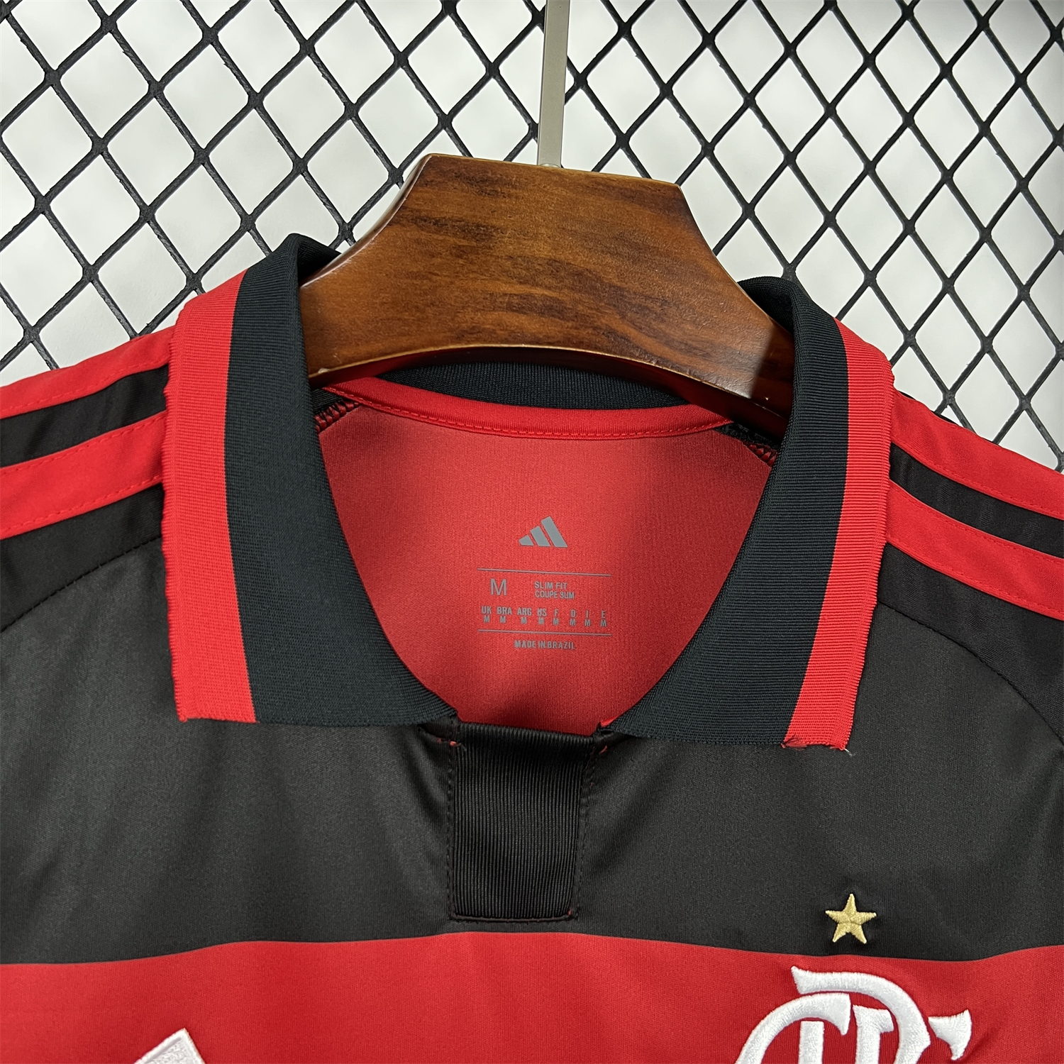 AlphaJersey-Women's Flamengo 26-27 Home Red And Black Cropped Jersey