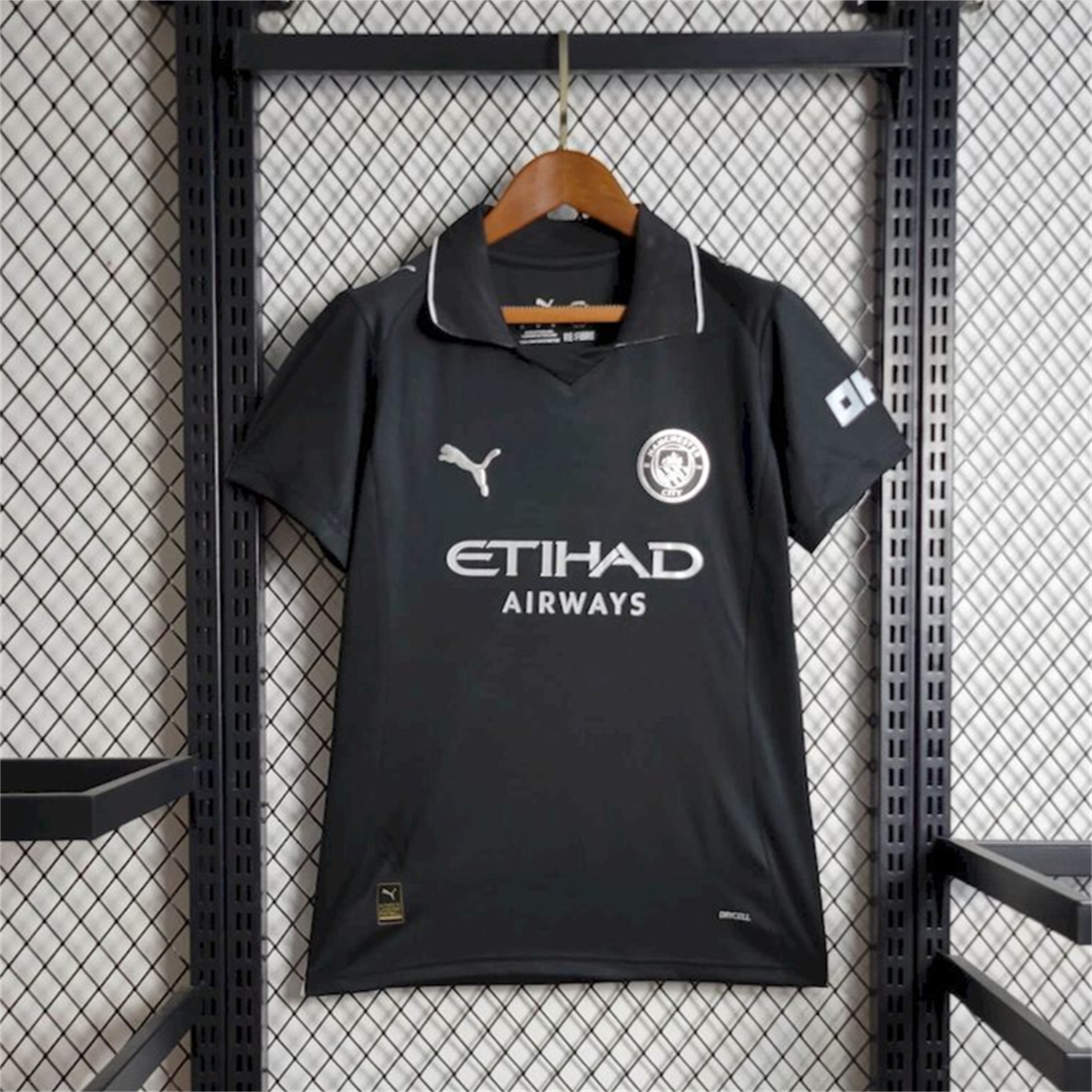 AlphaJersey-Women's Manchester City 25-26 Away Black Jersey