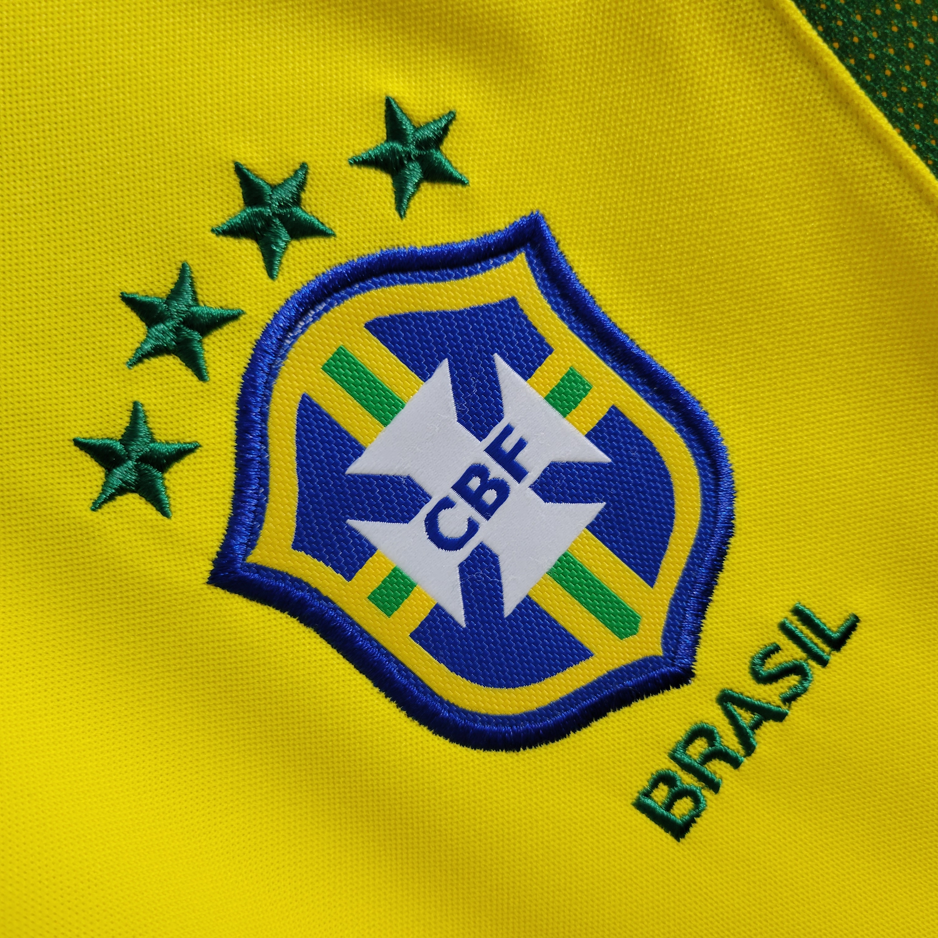 AlphaJersey-Retro Brazil 2002 Home Stadium Jersey