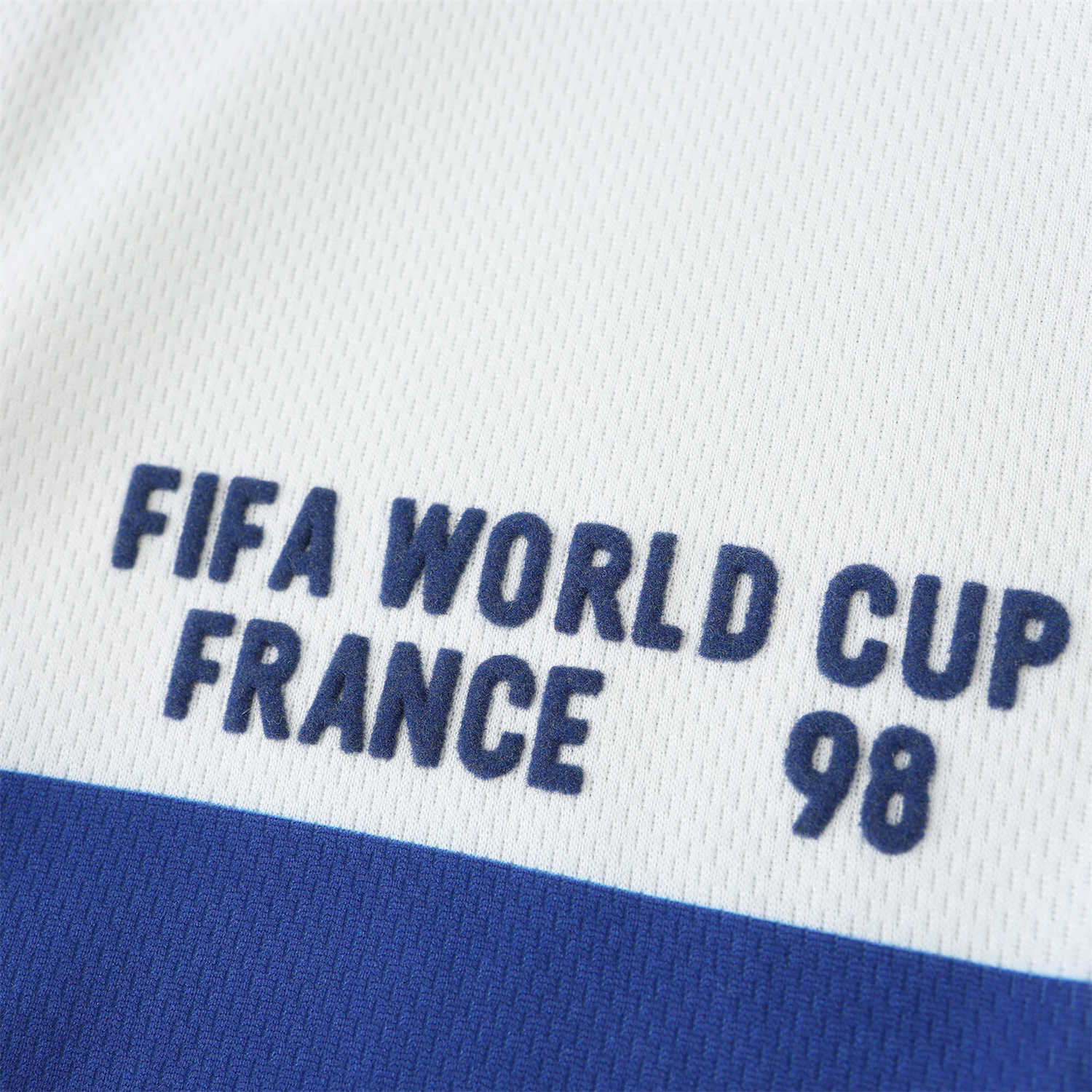 AlphaJersey-Retro France 1998 Away Long Sleeves Jersey (with 1998 World Cup mark on right chest)
