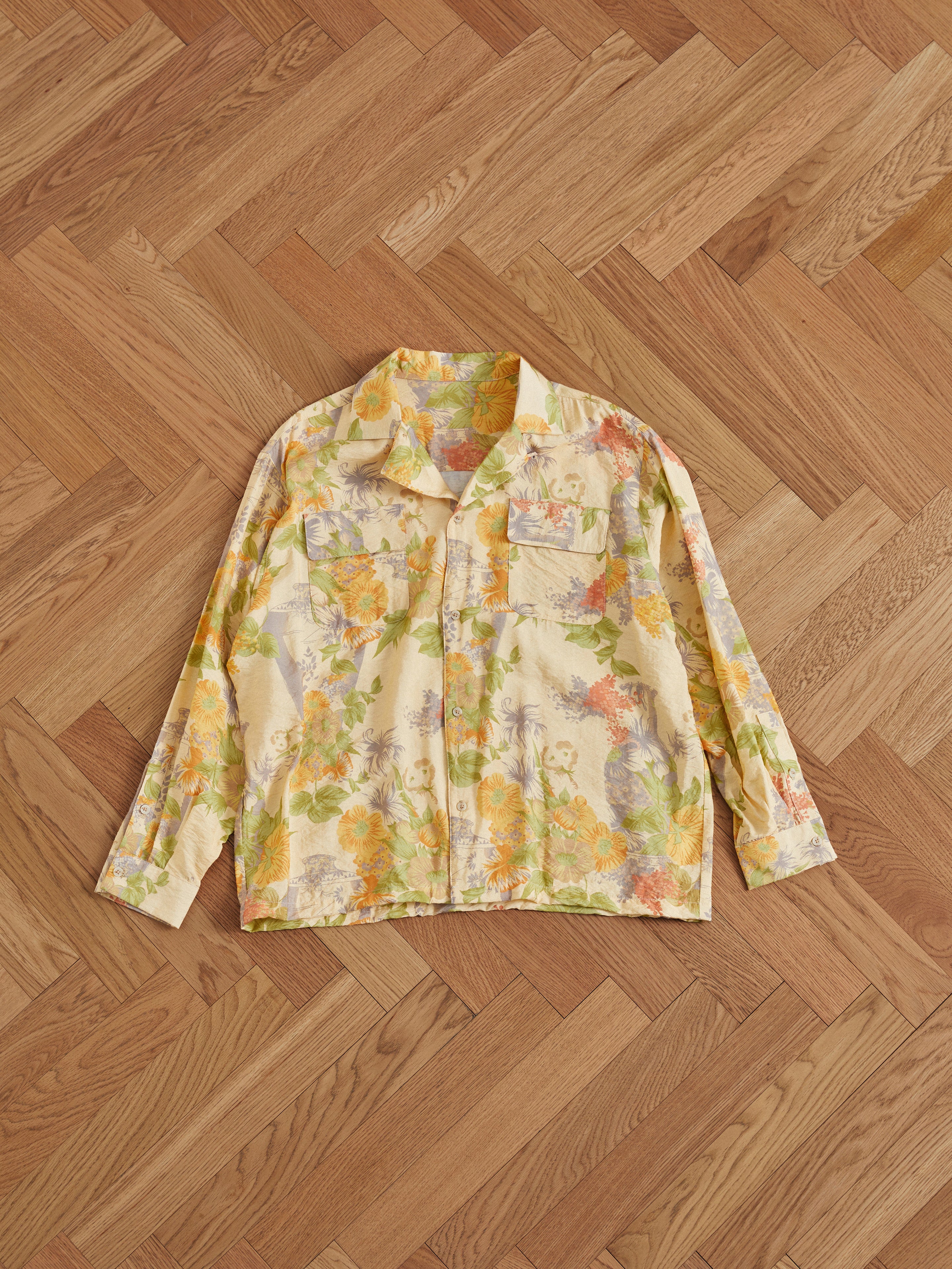 Meraj Vase Pot Long Sleeve Camp Shirt | Modern Menswear by yycbvcnbmmnbm