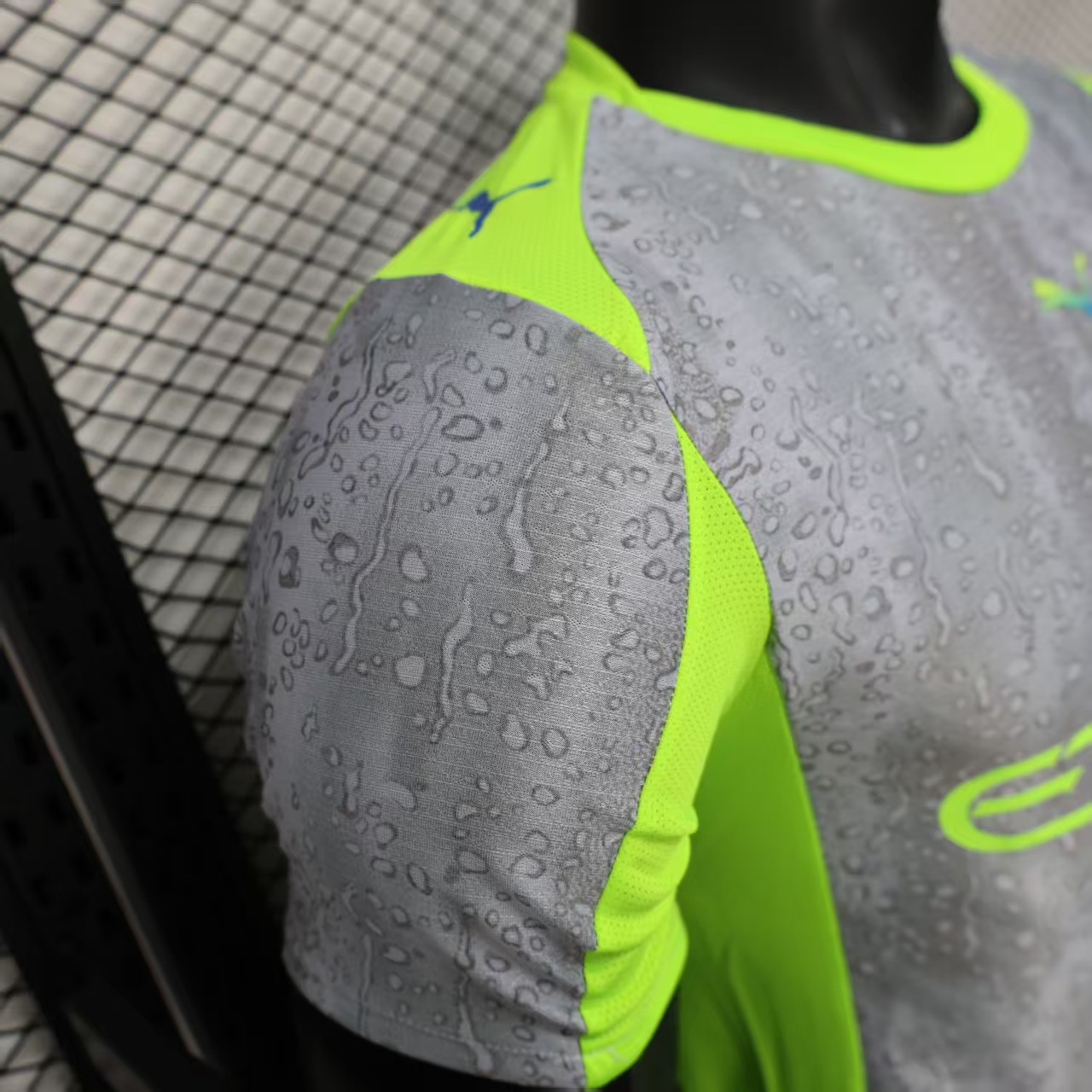AlphaJersey-Manchester City 25-26 Third Grey Green Jersey - Player Version